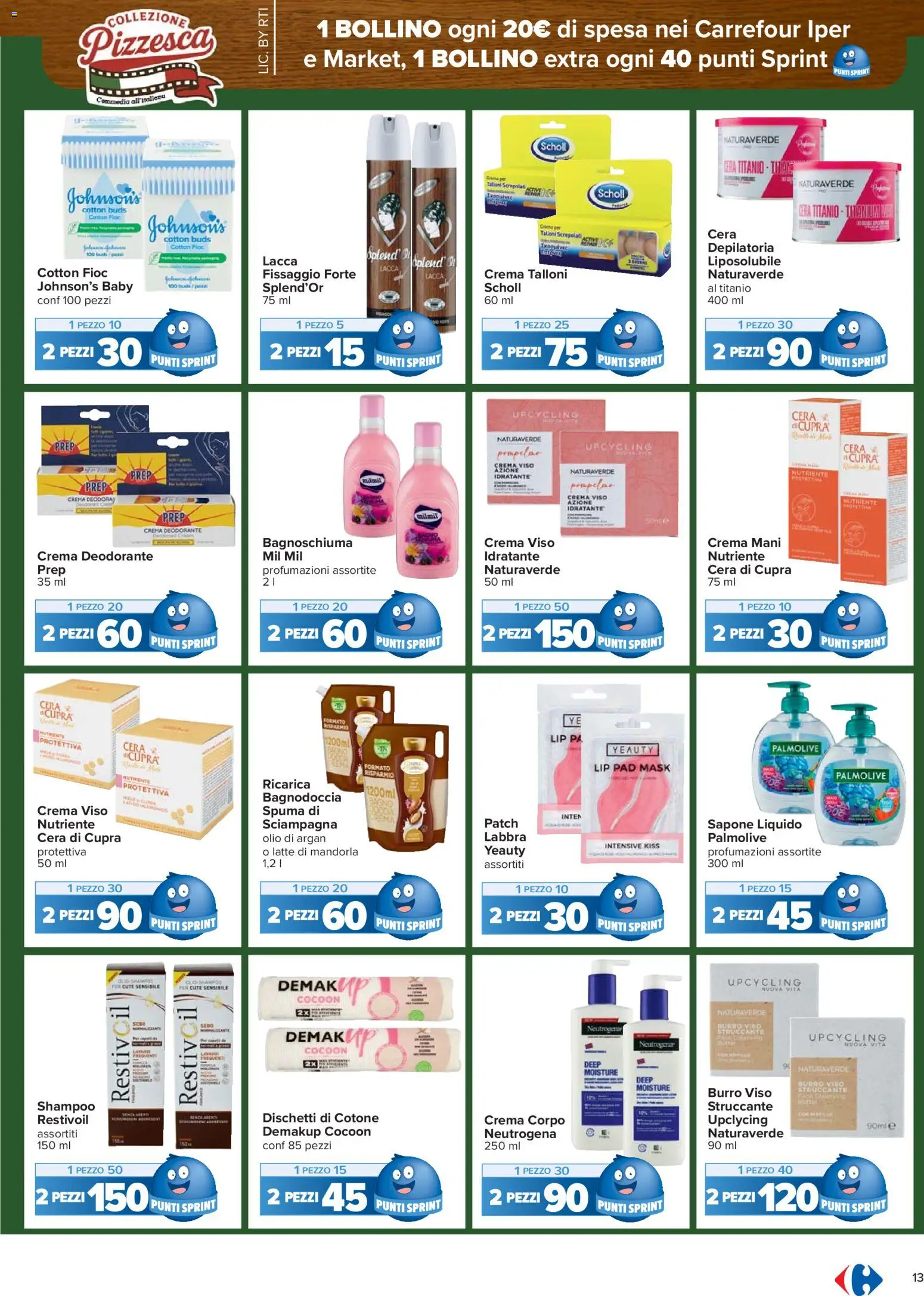 Volantino Carrefour del 17.02.2026 | Pagina: 13 | Prodotti: Shampoo, Struccante, Lacca, Pompelmo