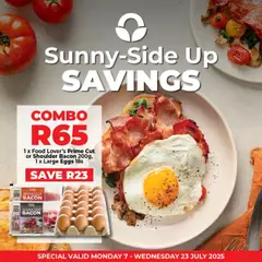 Food Lover's Market KwaZulu-Natal - Bacon & Eggs Promotion │ valid from 07.07.2025 | Page: 1