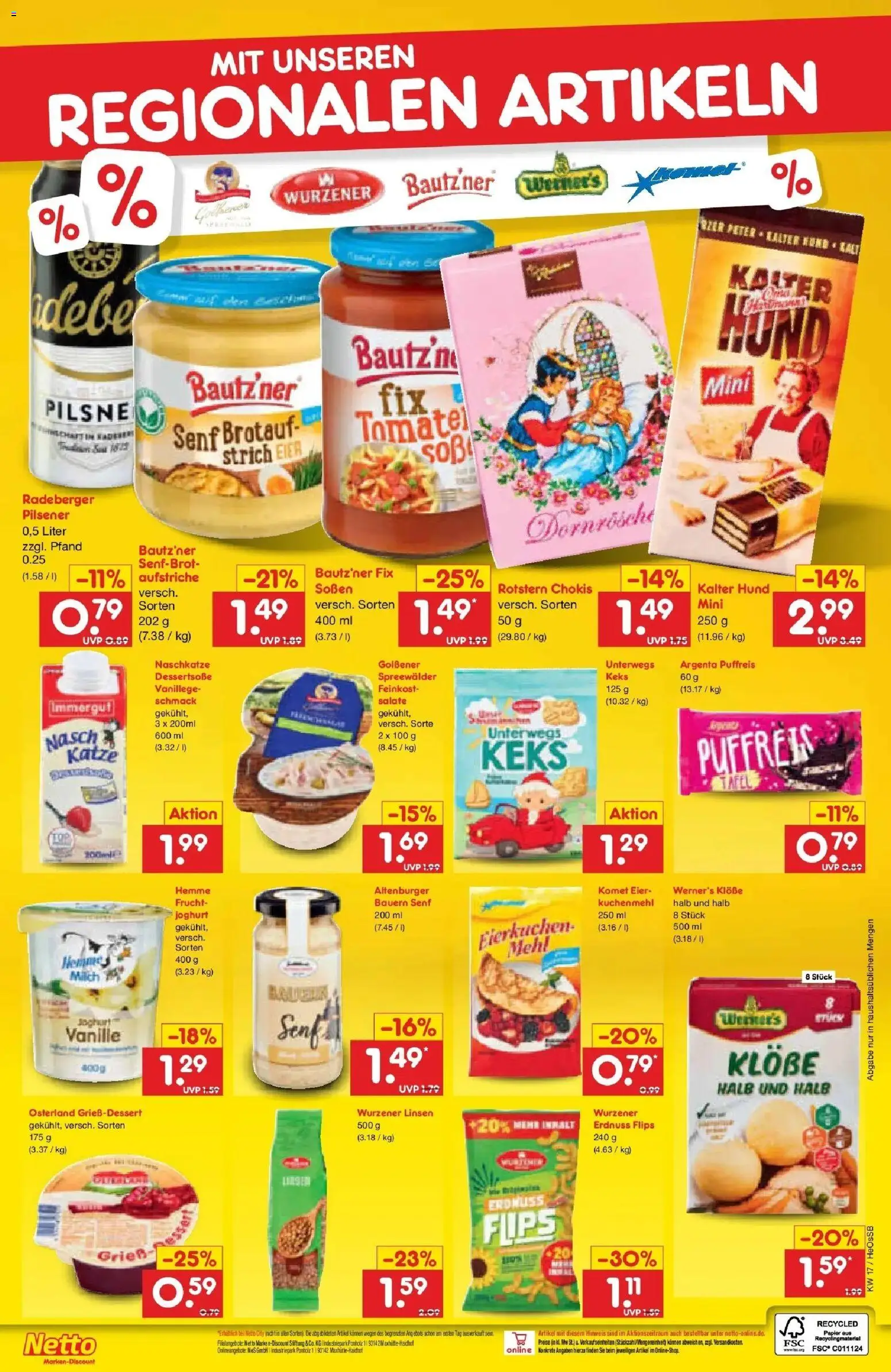 Netto Marken-Discount Prospekt Kröpelin	 – gültig ab 20.04.2026 | Seite: 52 | Produkte: Mehl, Milch, Joghurt, Eier