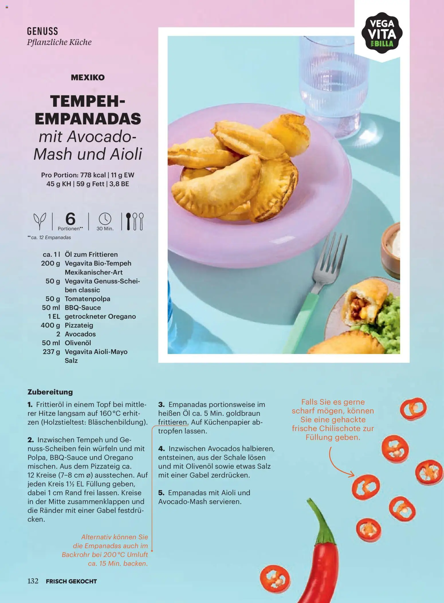 Billa  Frisch Gekocht gültig ab 01.01.2026 | Seite: 128 | Produkte: Avocado, Salz, Huile à frire, Öl