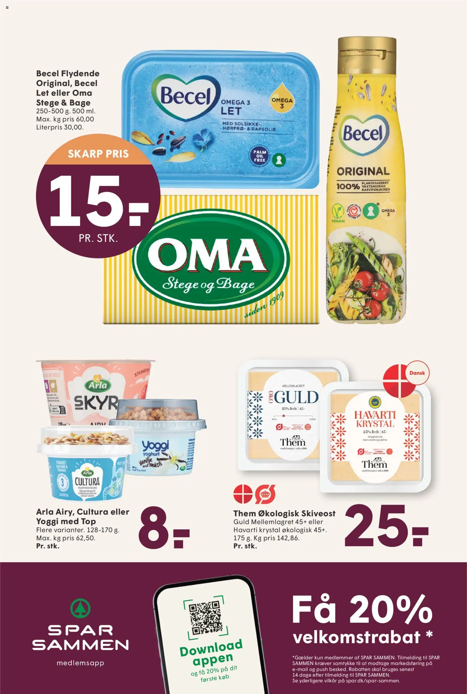Spar tilbudsavis – gyldig fra 24.10.2025 | Side: 10 | Produkter: Yoghurt, Rapsolie, Skyr, Skiveost