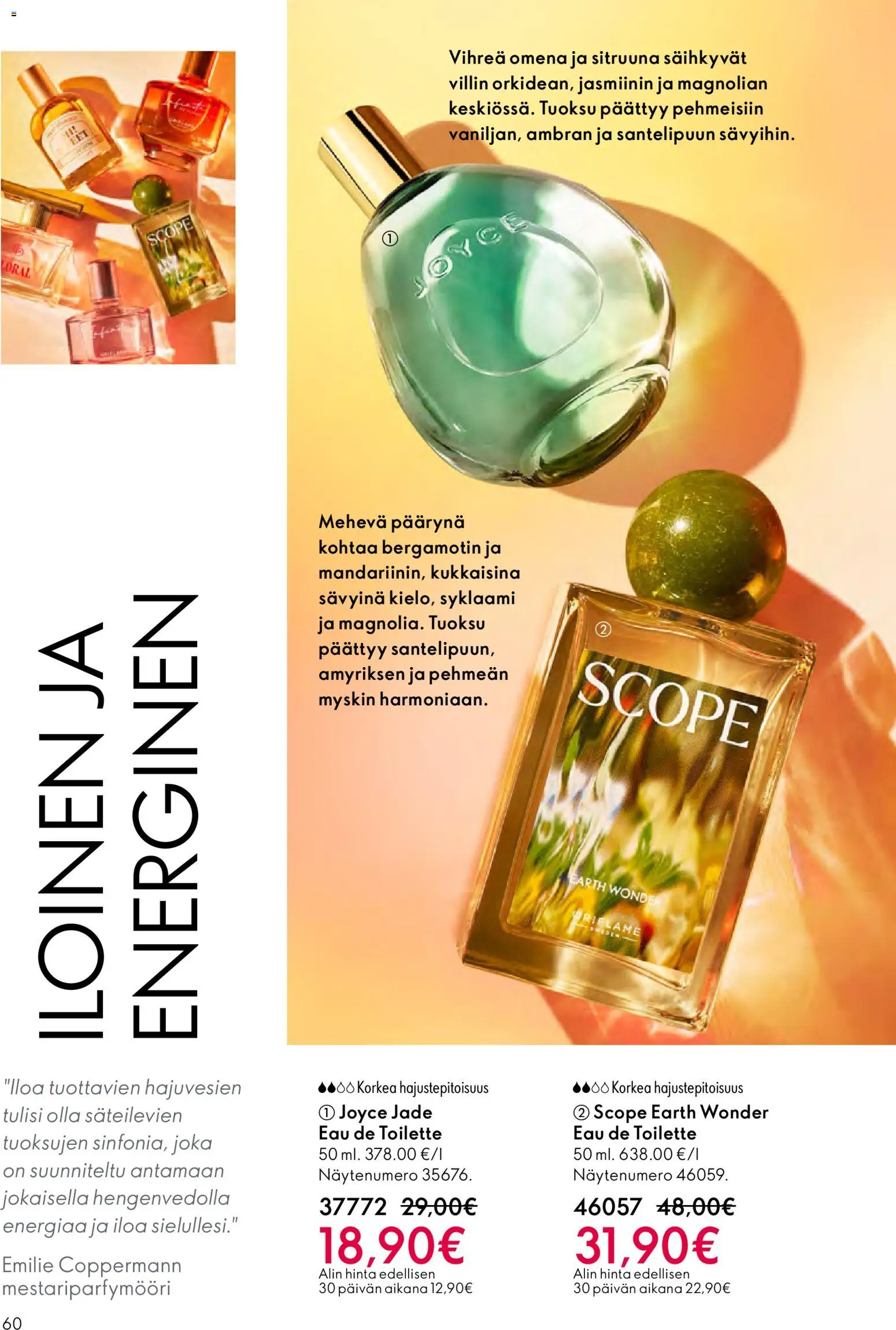 Oriflame - Esite 01 – voimassa 31.12.2025 alkaen | Sivu: 60 | Tuotteet: Tuoksu, Eau de toilette