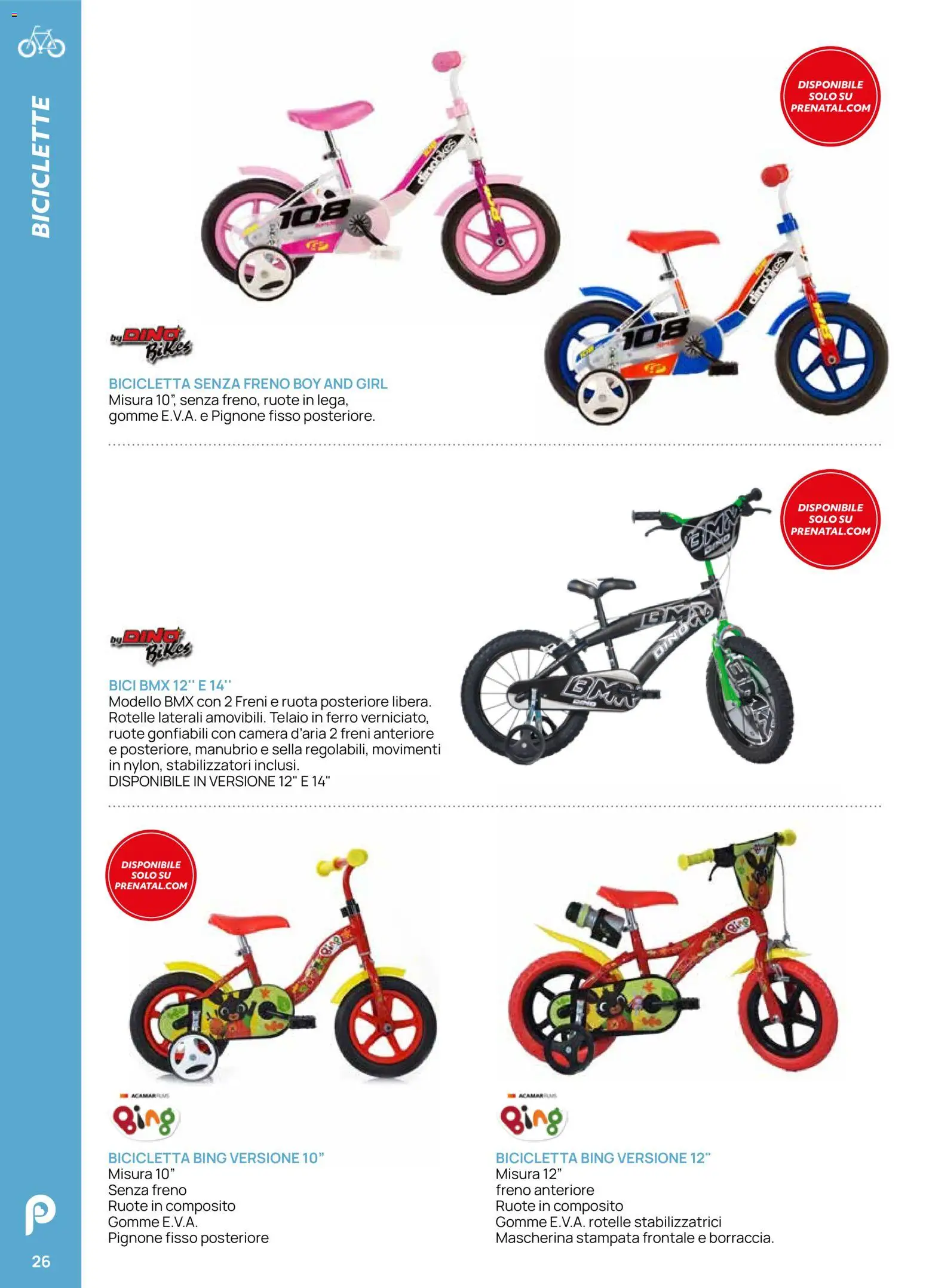 Volantino Prenatal del 28.04.2026 | Pagina: 26 | Prodotti: Bicicletta