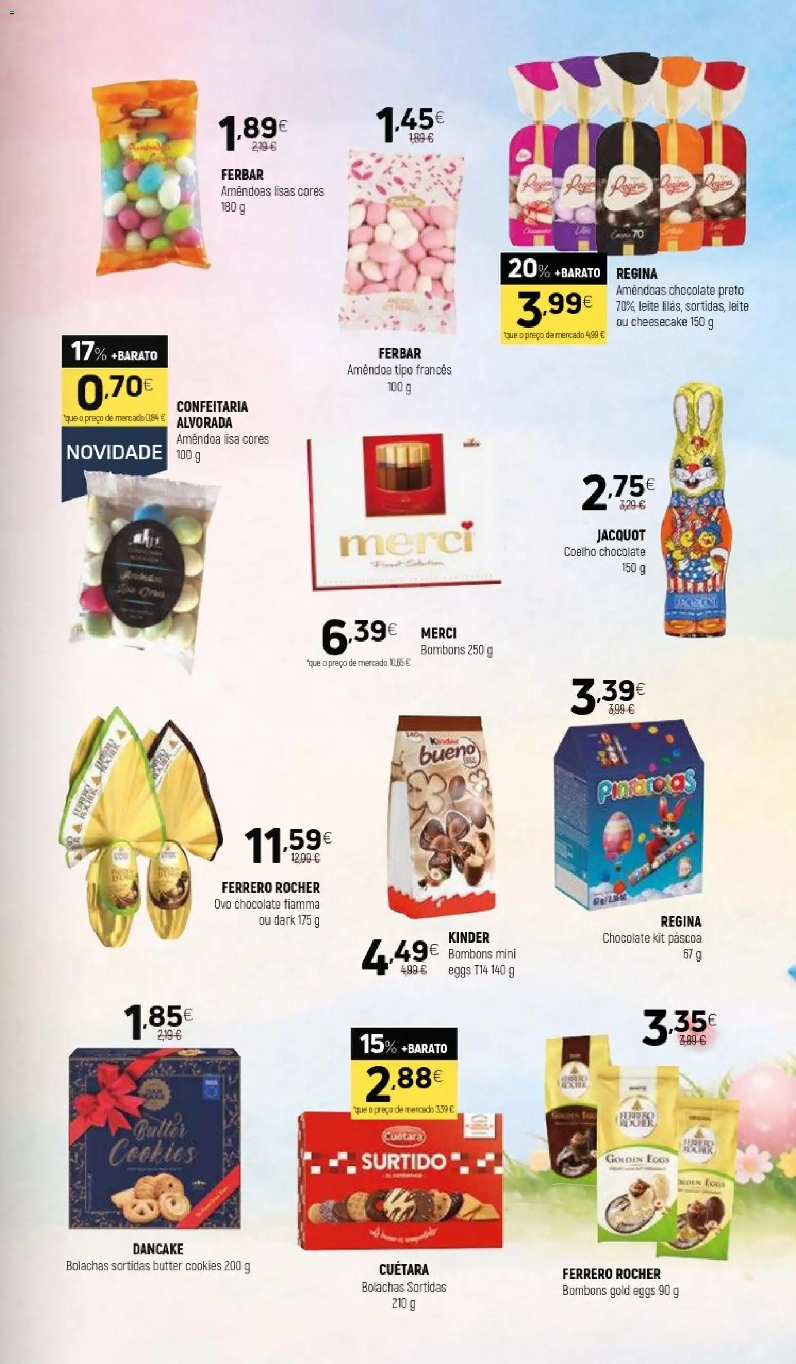 Coviran - folheto │ válido de 24.03.2026 | Página: 13 | Produtos: Amêndoas, Ferrero rocher, Chocolate, Coelho