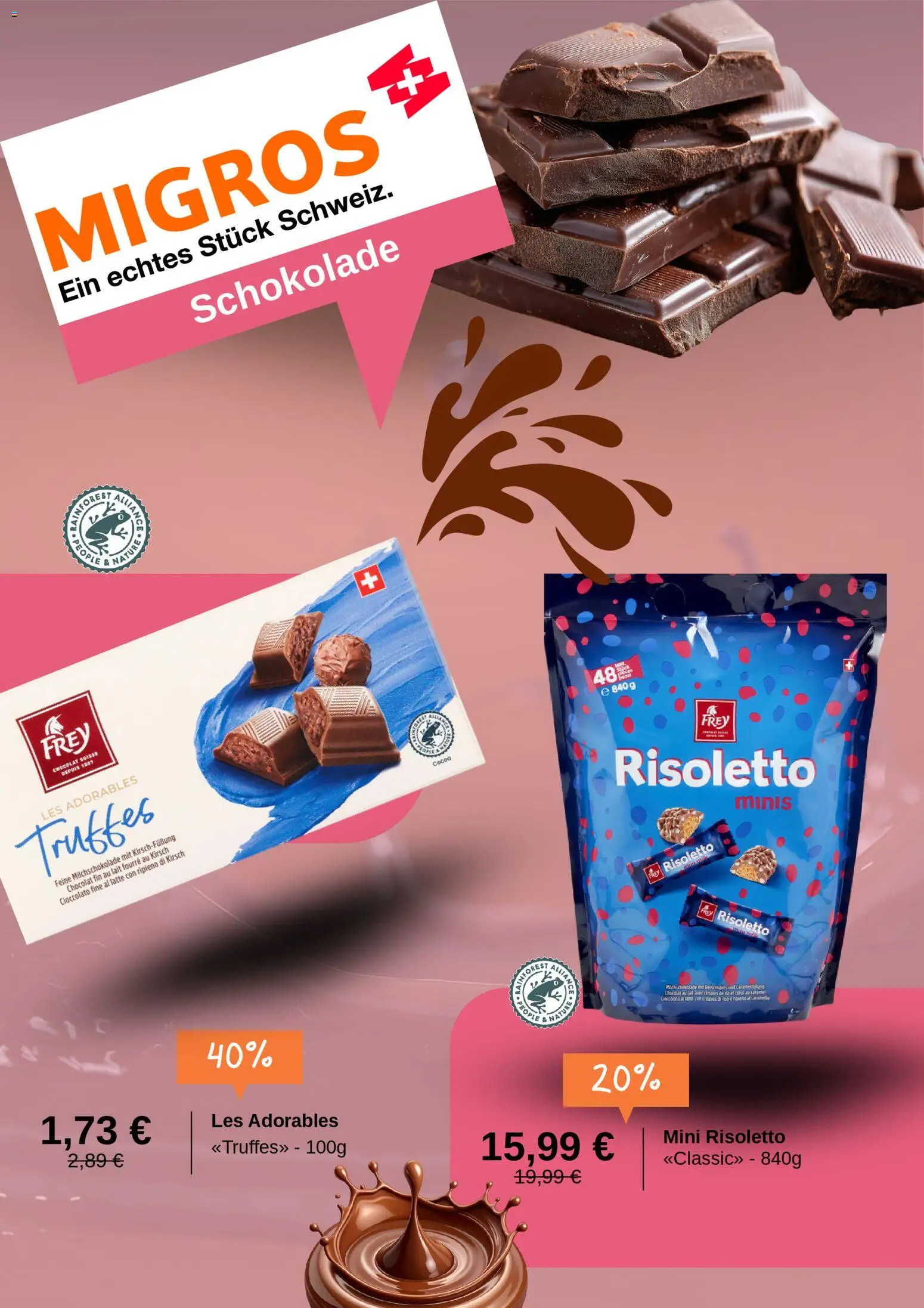 Migros Prospekt 	 – gültig ab 14.04.2026 | Seite: 2 | Produkte: Schokolade