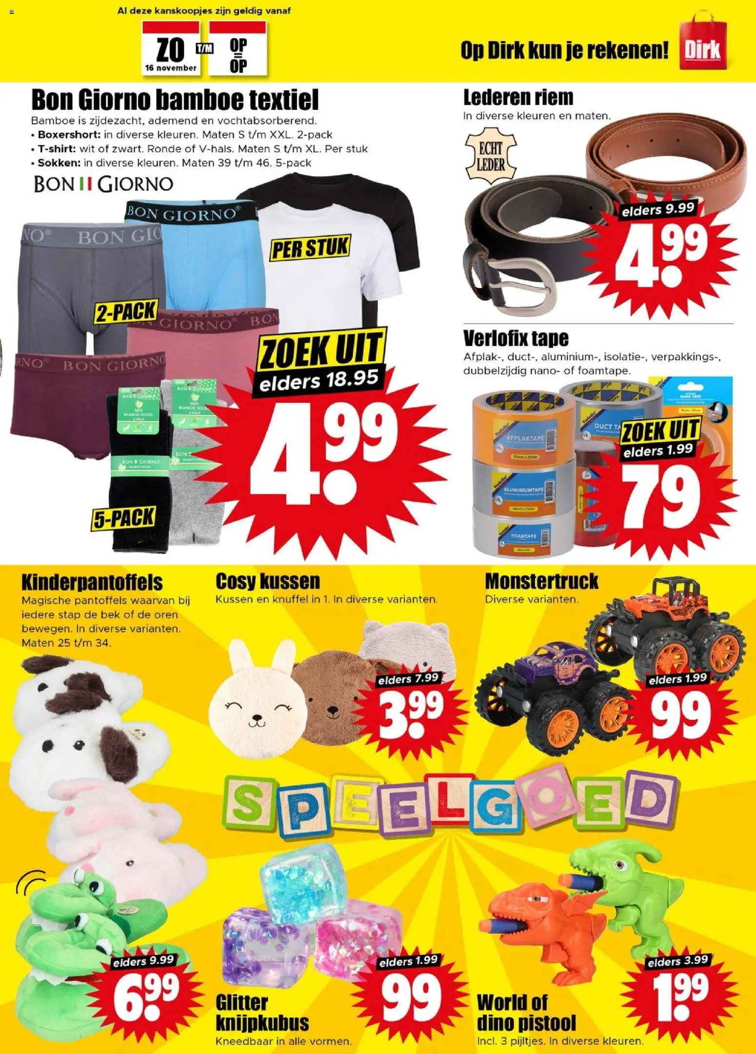 {H1} | Pagina: 33 | Producten: Sokken, Riem, Kussen, Tape