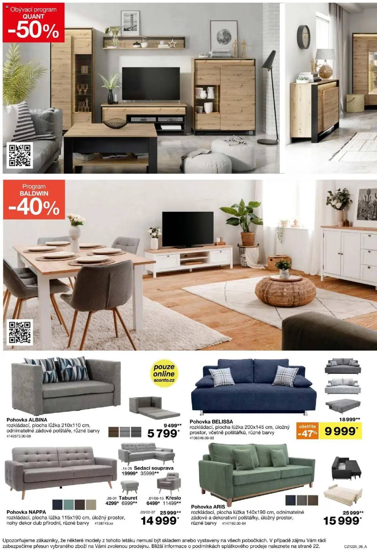 Sconto nábytek leták od 24.09.2025 | Strana: 6 | Produkty: Sedací souprava, Pohovka, Křeslo, Modely