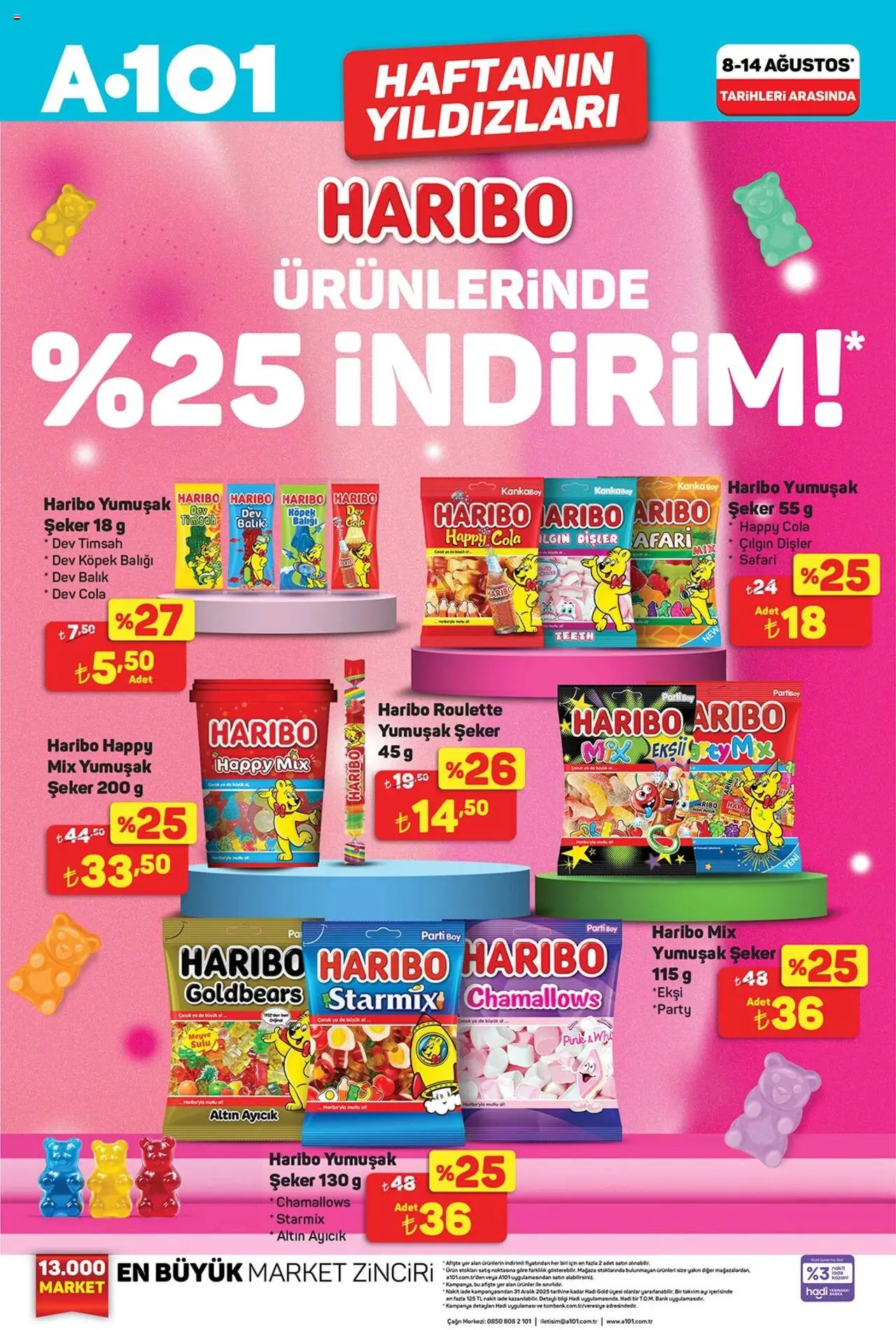 A101 Katalog - 08.08.2025 tarihinden itibaren geçerlidir | Sayfa: 4 | Ürünler: Balık, Şeker, Meyve