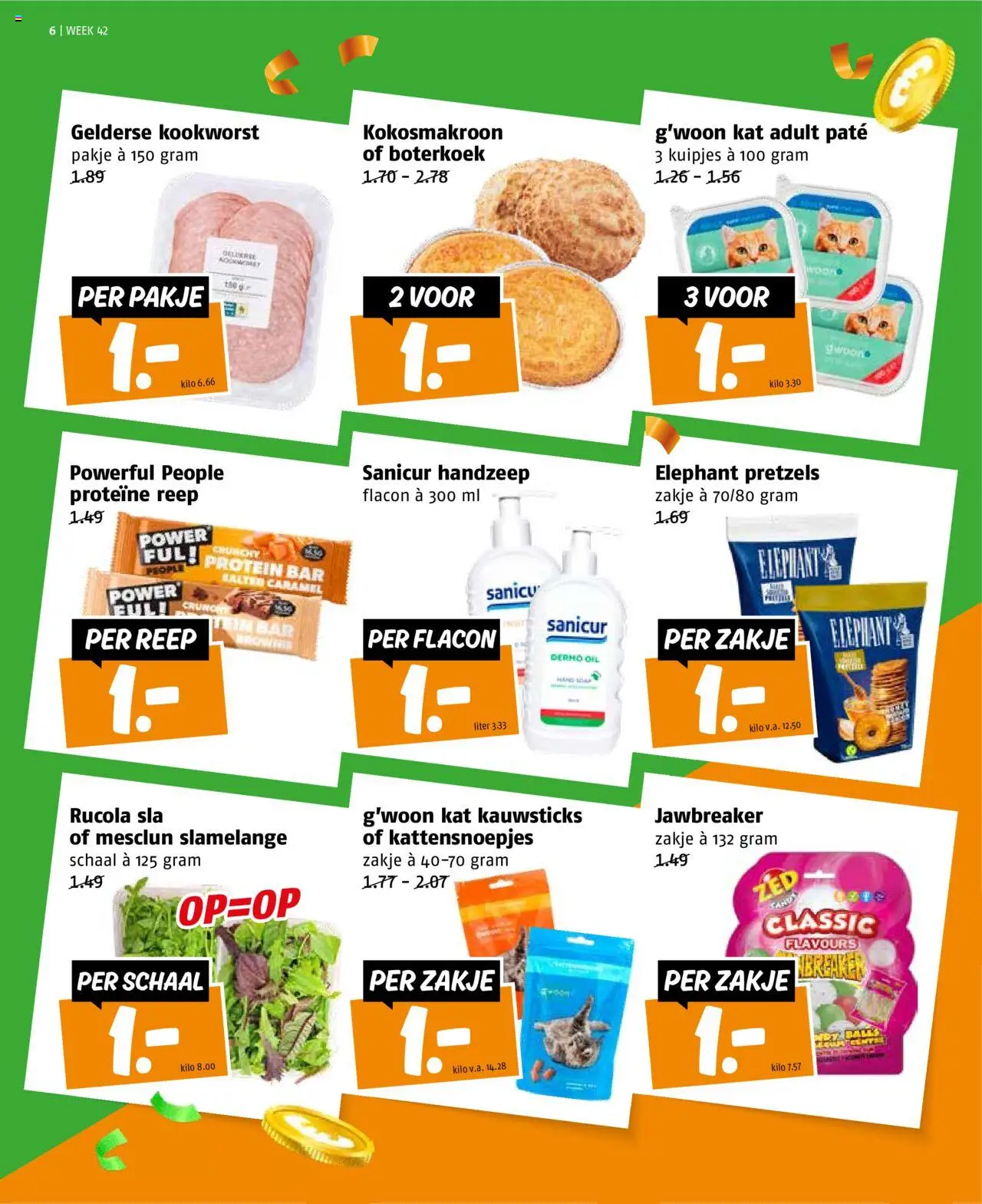 {H1} | Pagina: 6 | Producten: Sla, Rucola, Schaal, Handzeep