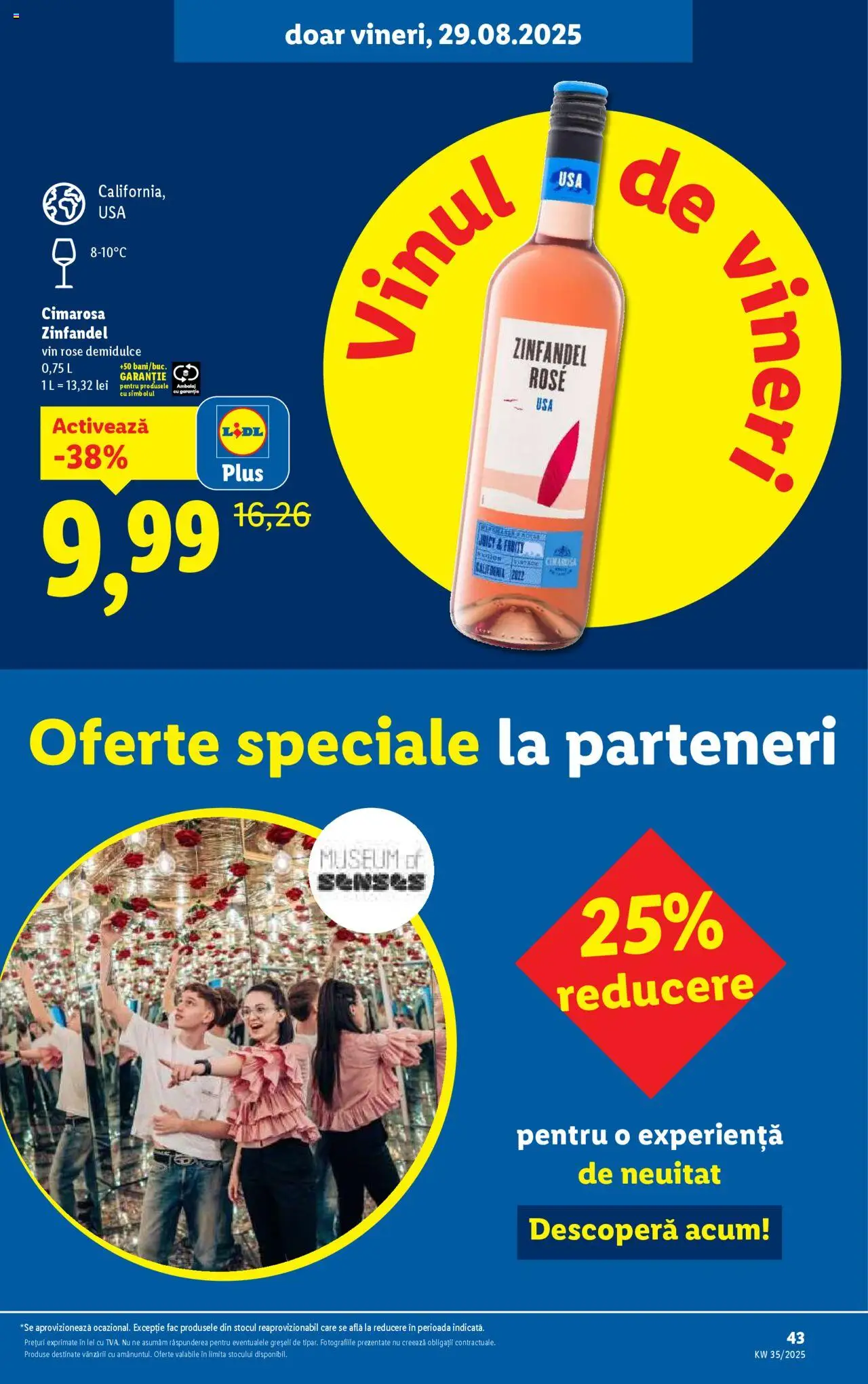 Catalog Lidl – valabil de la 25.08.2025 | Pagină: 43 | Produse: Vin, Ușă