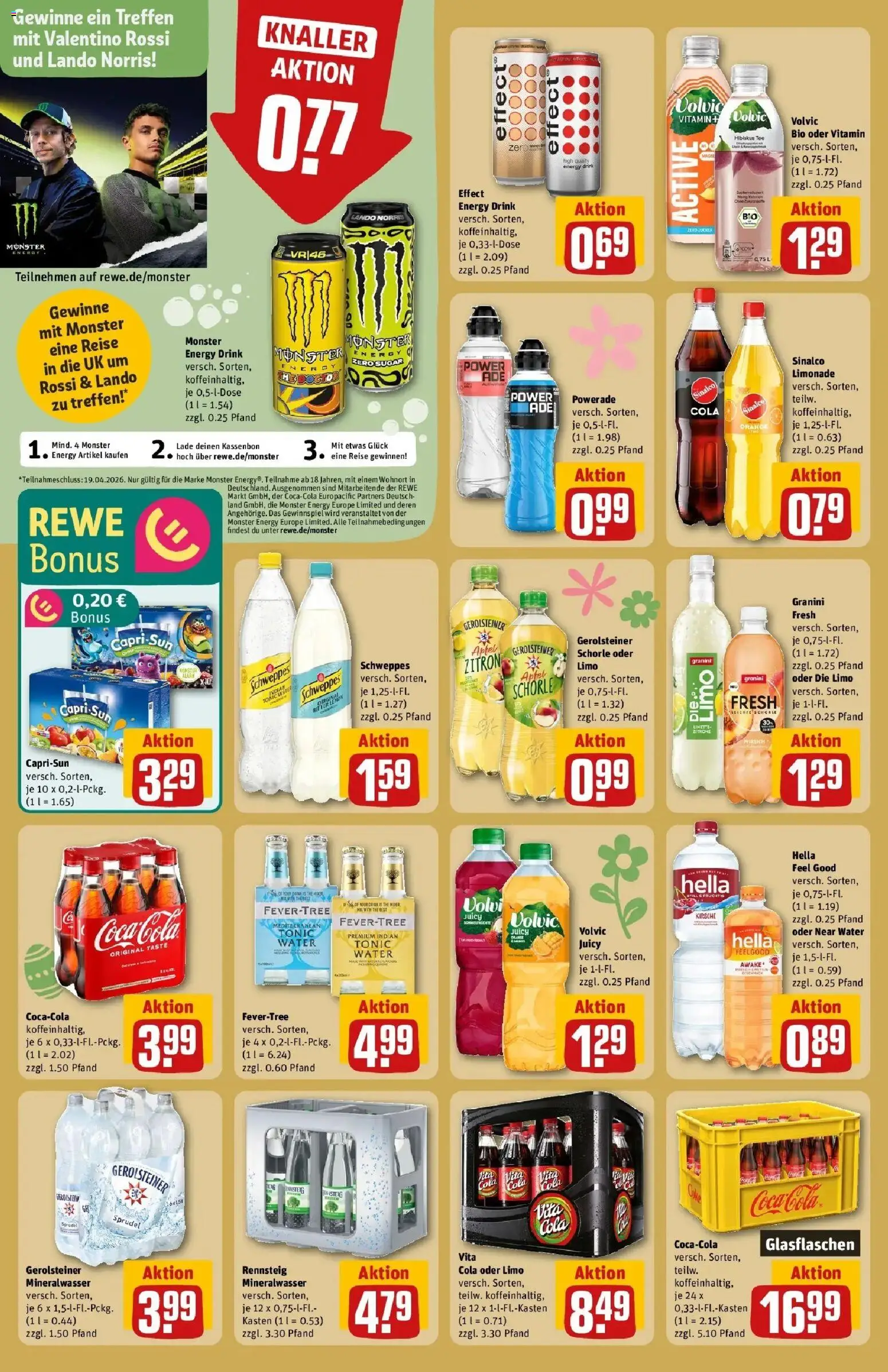 Rewe Prospekt Camburg	 – gültig ab 30.03.2026 | Seite: 16 | Produkte: Hella, Zitrone, Tee, Gerolsteiner