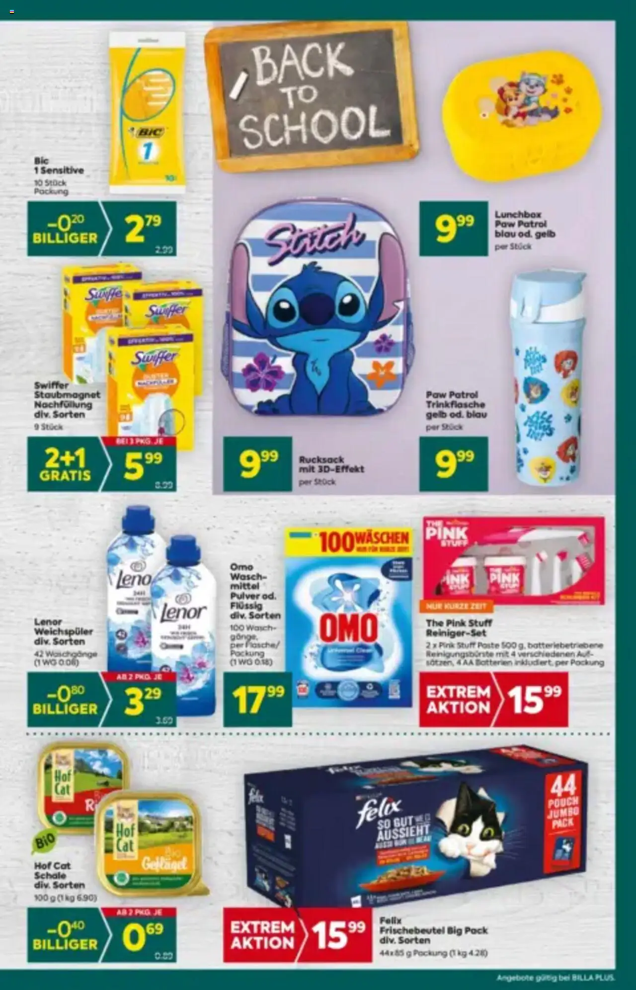 Billa Plus Flugblatt gültig ab 21.08.2025 | Seite: 15 | Produkte: Rucksack, Weichspüler
