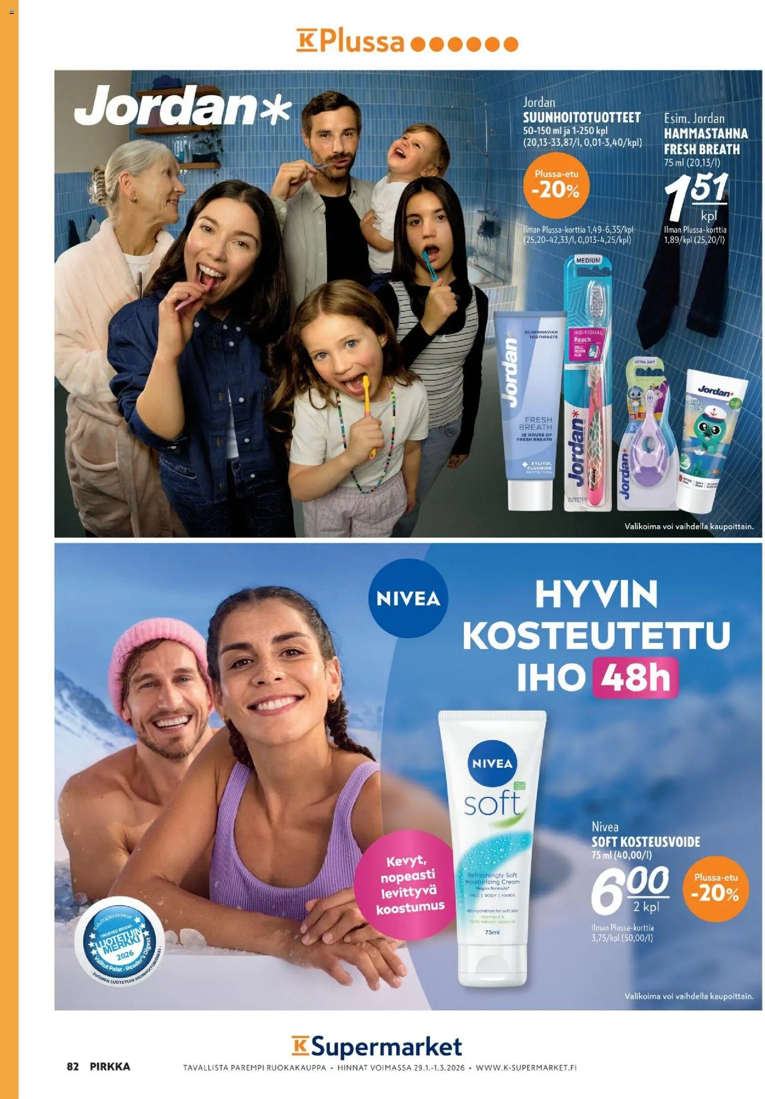 K-Citymarket - Pirkka – voimassa 04.02.2026 alkaen | Sivu: 82