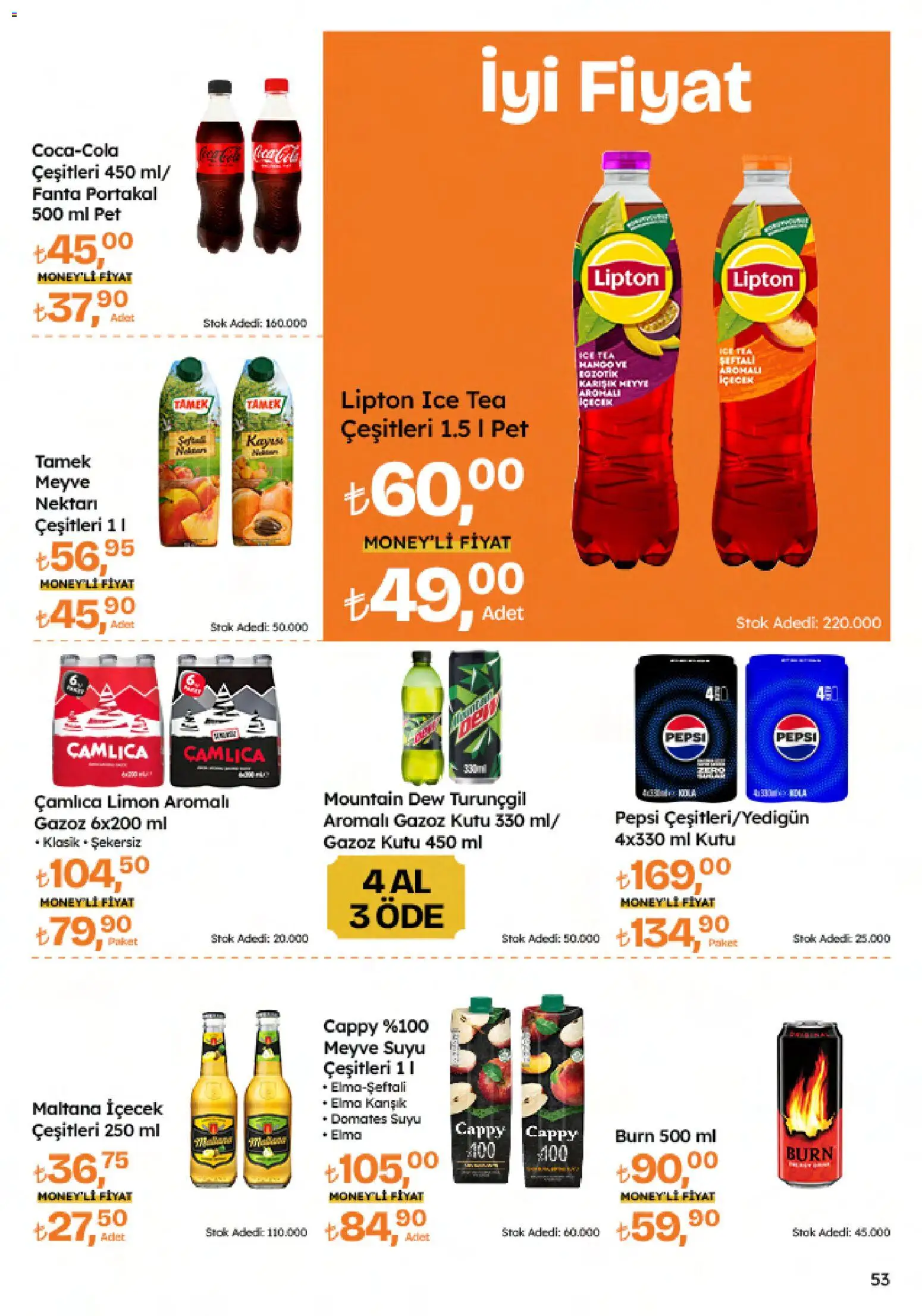 Migros Katalog - Migroskop - 04.12.2025 tarihinden itibaren geçerlidir | Sayfa: 53 | Ürünler: Kutu, Domates, Limon, Ice tea