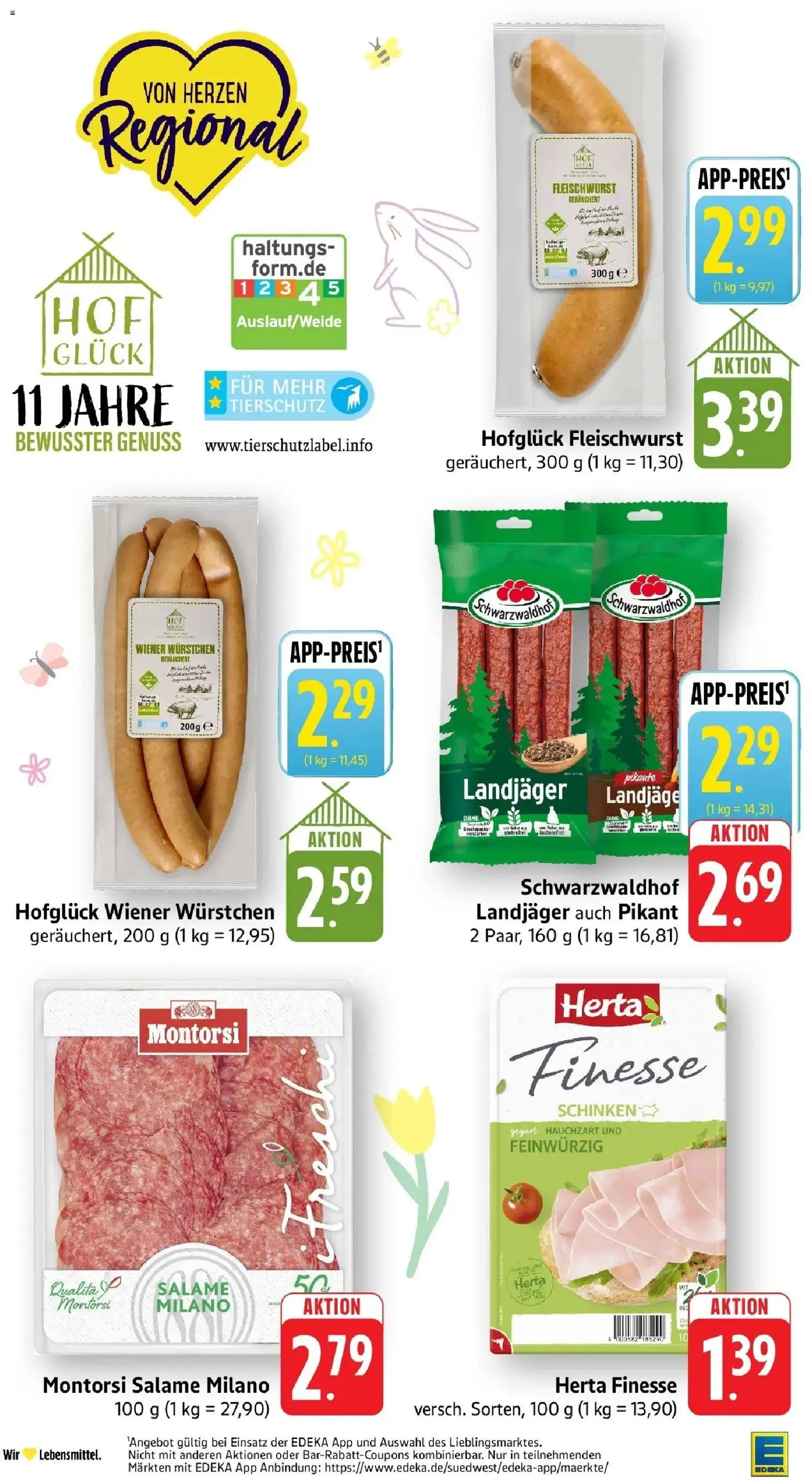 E center Prospekt Bensheim-Auerbach	 – gültig ab 23.03.2026 | Seite: 16 | Produkte: Wiener wurstchen, Schinken, Herta finesse