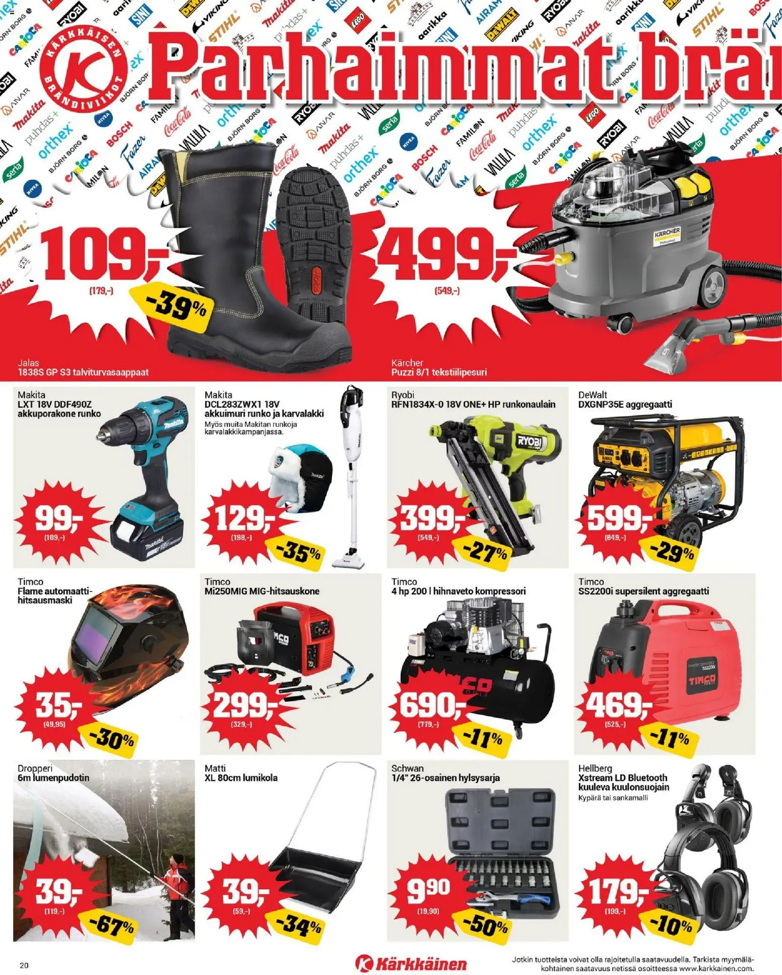 Kärkkäinen tarjoukset – voimassa 04.01.2026 alkaen | Sivu: 20 | Tuotteet: Kompressori