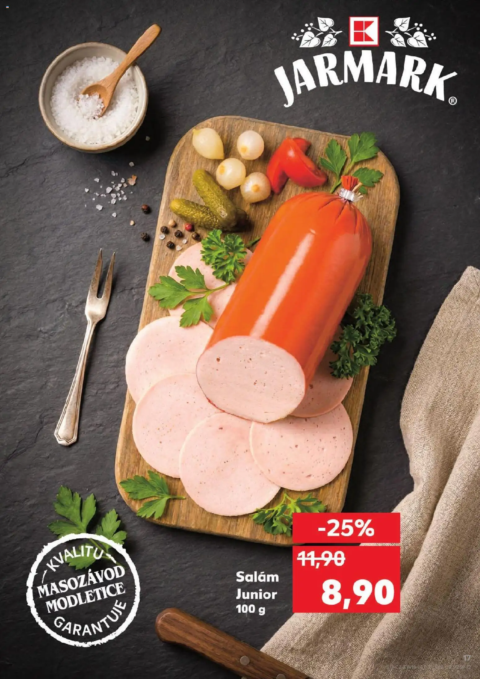 Kaufland leták - Plzeň od 08.04.2026 | Strana: 17 | Produkty: Salám