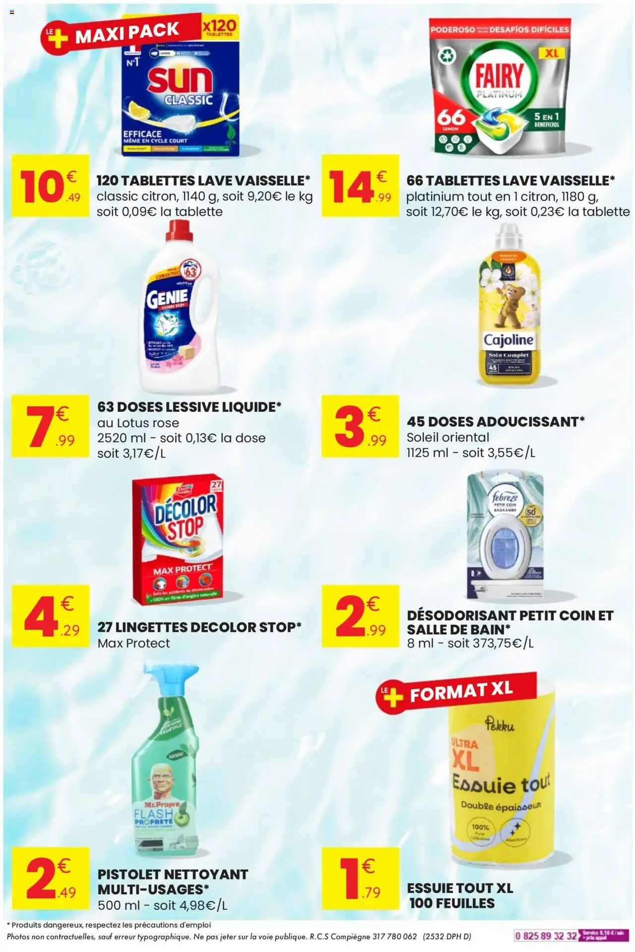  | Page: 6 | Produits: Tablette, Fairy, Désodorisant, Lessive