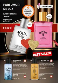 Ofertele Lady’s valabile de la 05.01.2026 | Pagină: 48 | Produse: Parfum, Apă de toaletă, Deodorant, Apă
