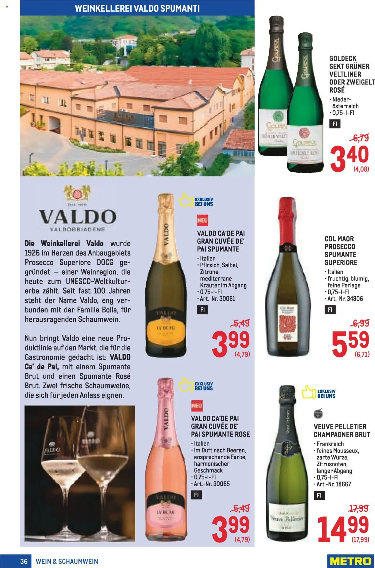 Metro Angebote Profi gültig ab 21.08.2025 | Seite: 36 | Produkte: Duft, Wein