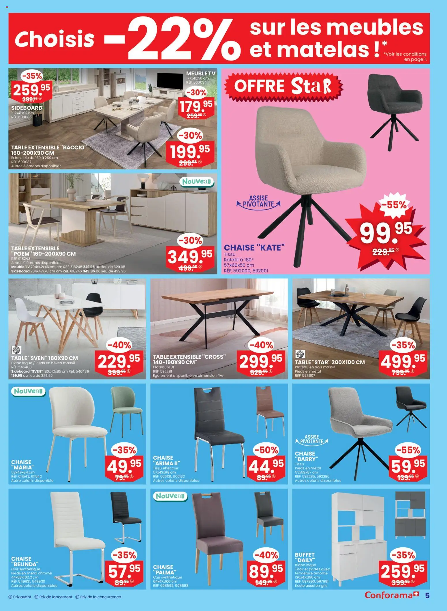 Conforama Aktionen Singles FR – gültig ab 05.11.2025 | Seite: 5 | Produkte: TV, Sideboard