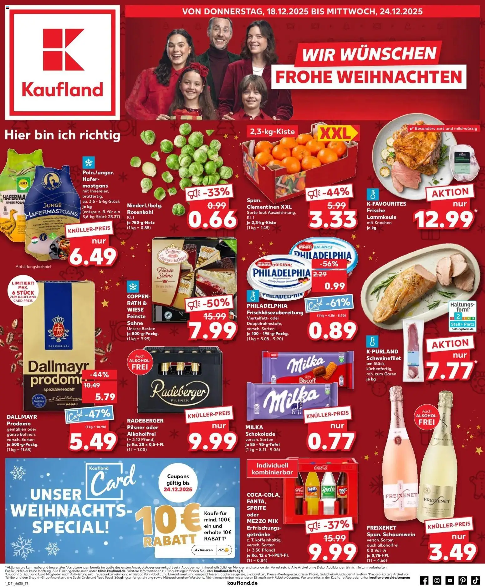 Kaufland prospekt Siegen	 – gültig ab 18.12.2025 | Seite: 1 | Produkte: Fanta, Sprite, Milka schokolade, Milka