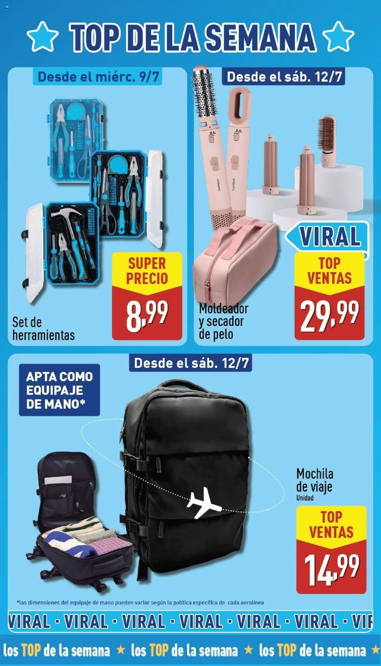 Aldi folleto Canarias │ válido desde el 07.07.2025 | Página: 3 | Productos: Mochila, Secador de pelo
