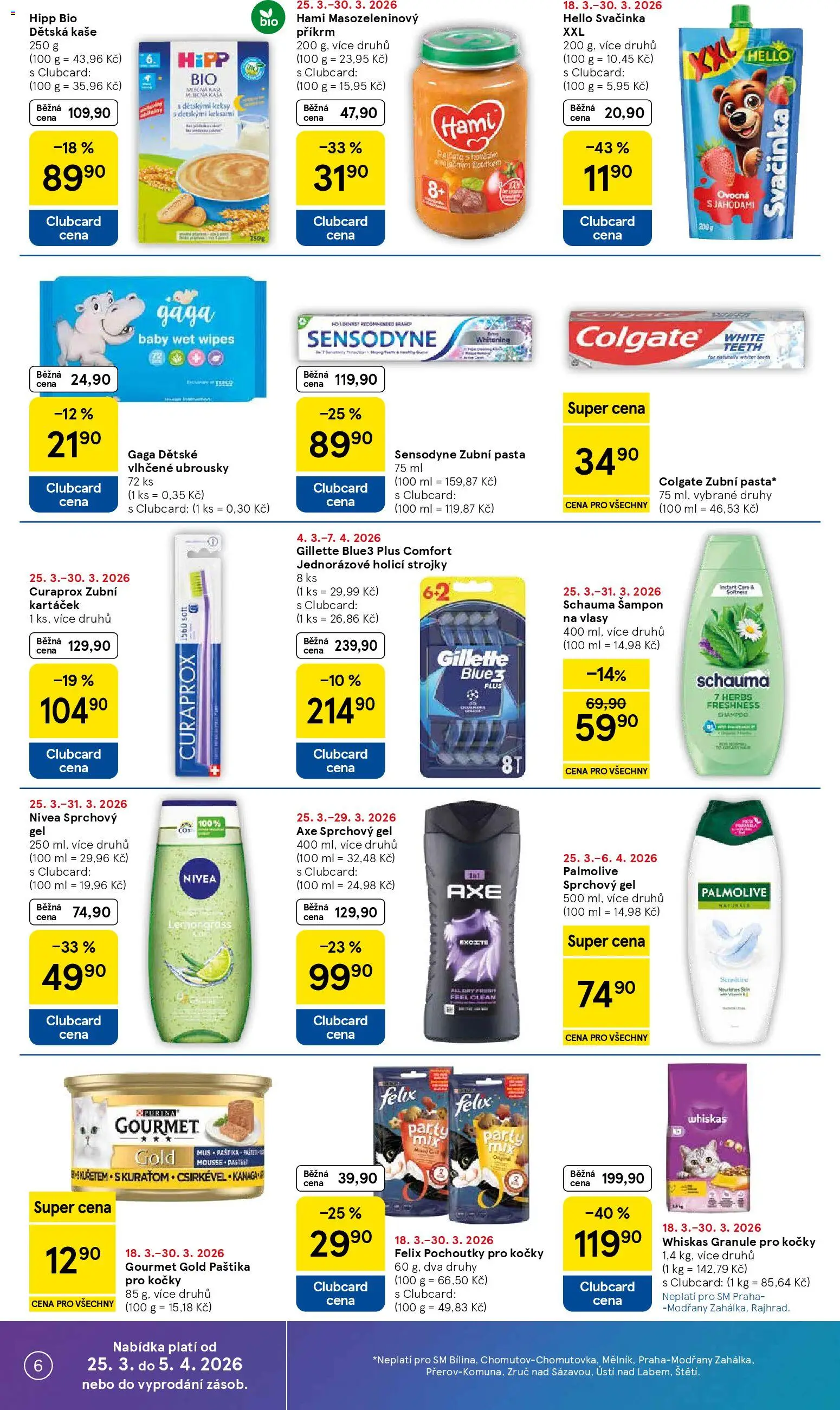 Tesco leták - Supermarket od 25.03.2026 | Strana: 6 | Produkty: Curaprox zubní kartáček, Curaprox, Hami, Paštika