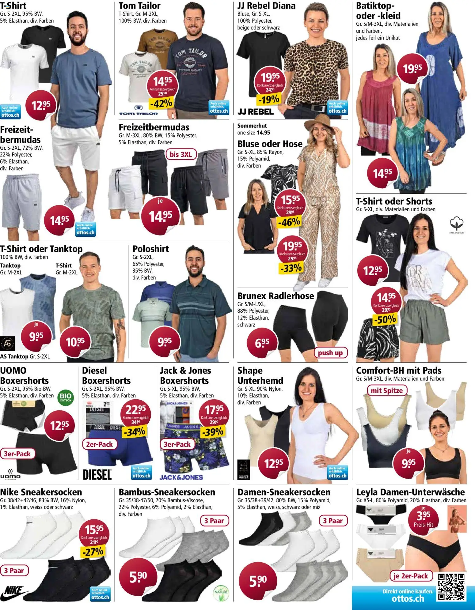 Otto's aktionen – gültig ab 14.04.2026 | Seite: 7 | Produkte: Tanktop, Bluse, Kleid, Radlerhose