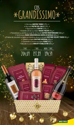 Ofertele Metro valabile de la 24.11.2025 | Pagină: 29 | Produse: Tabletă, Arahide, Vin, Biscuiți