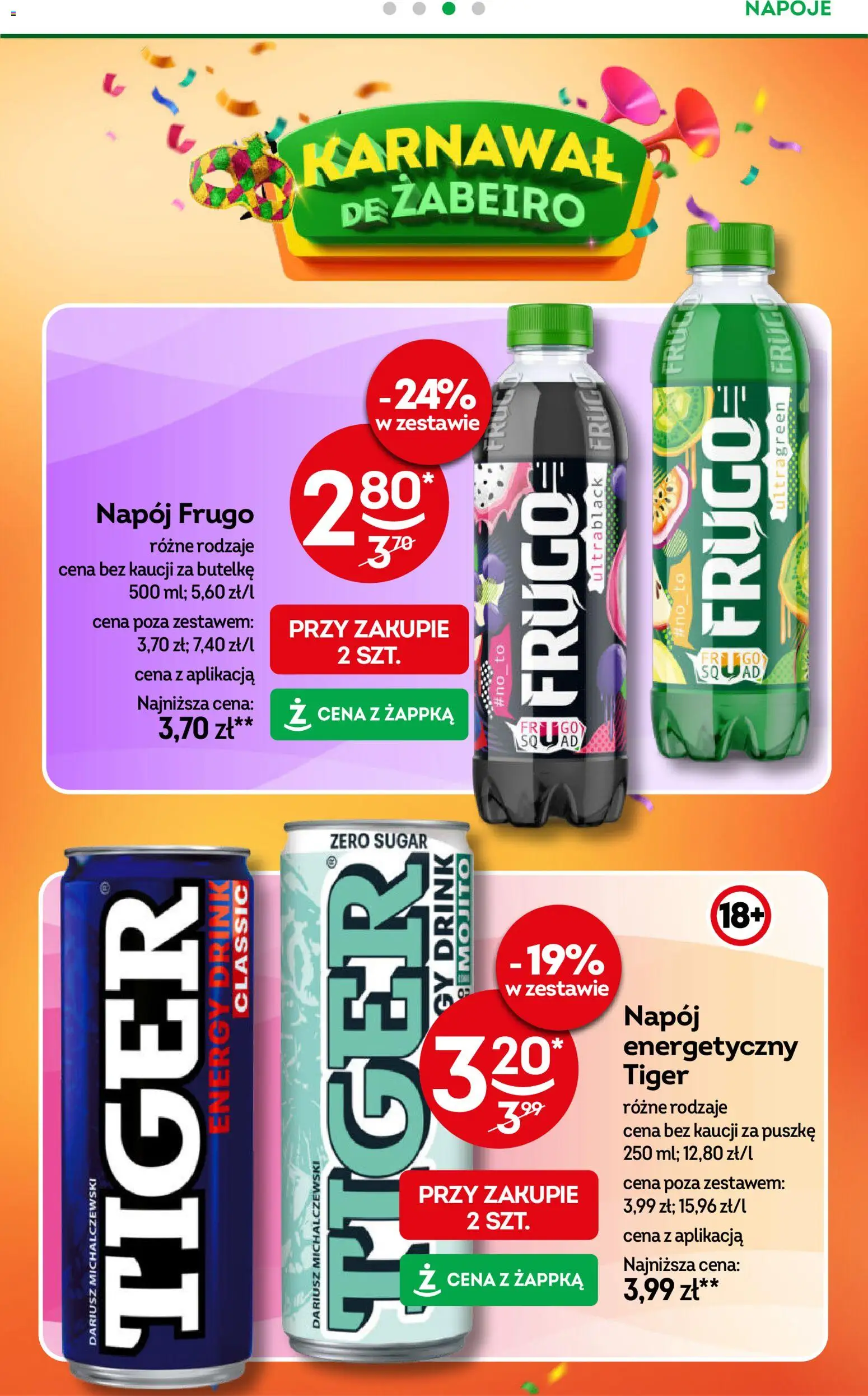 Żabka Gazetka od 28.01.2026 | Strona: 28 | Produkty: Napoje