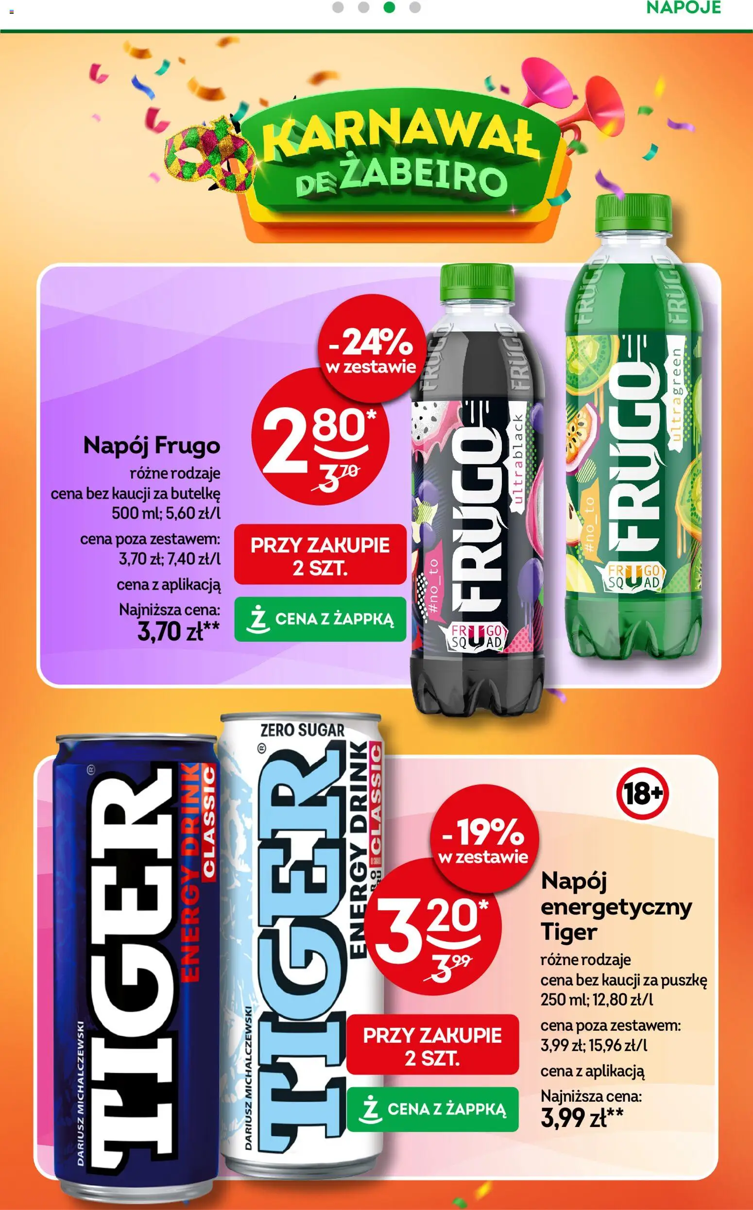 Żabka Gazetka od 28.01.2026 | Strona: 28 | Produkty: Napoje