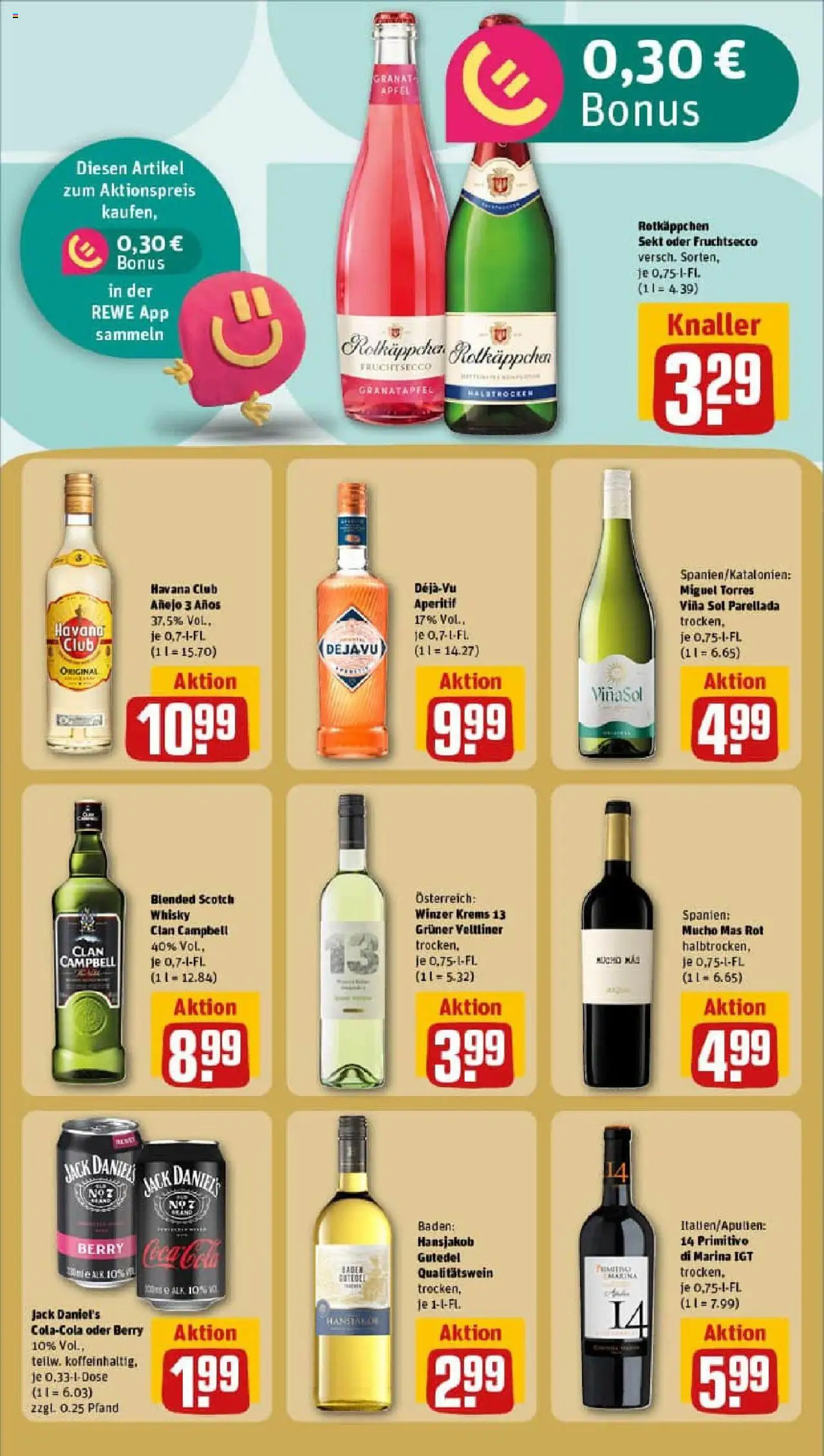 Rewe prospekt Aachen / Eilendorf	 - gültig ab dem 06.07.2025 | Seite: 17 | Produkte: Rotkappchen sekt, Havana club, Granatapfel, Rotkäppchen