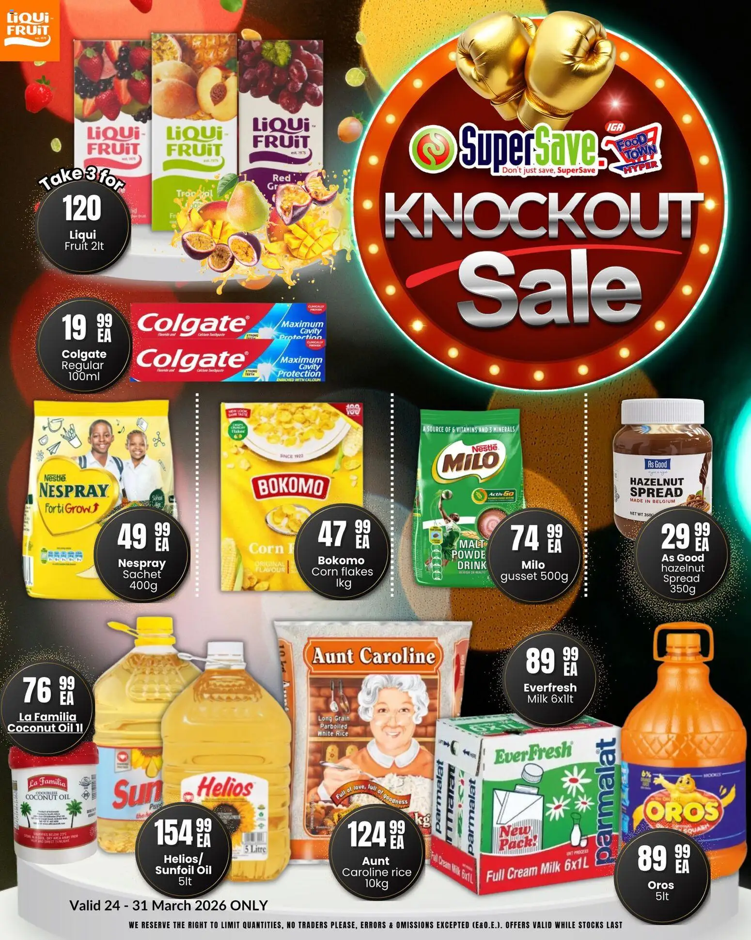 New Super Save catalogue – valid from 24.03.2026 | Page: 2 | Products: Oil, Rice, Cream, Fruit