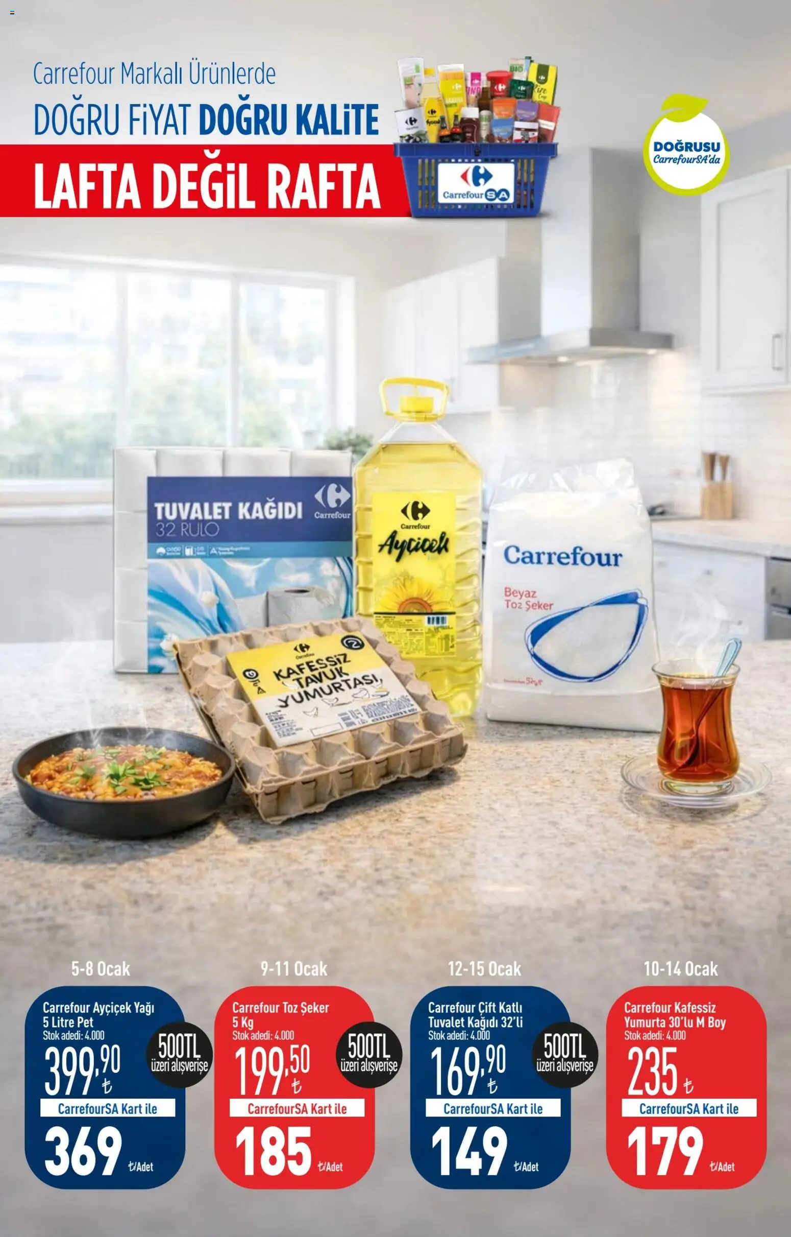 CarrefourSA Katalog - 05.01.2026 tarihinden itibaren geçerlidir | Sayfa: 2 | Ürünler: Tuvalet, Yumurta, Tuvalet kağıdı, Toz şeker
