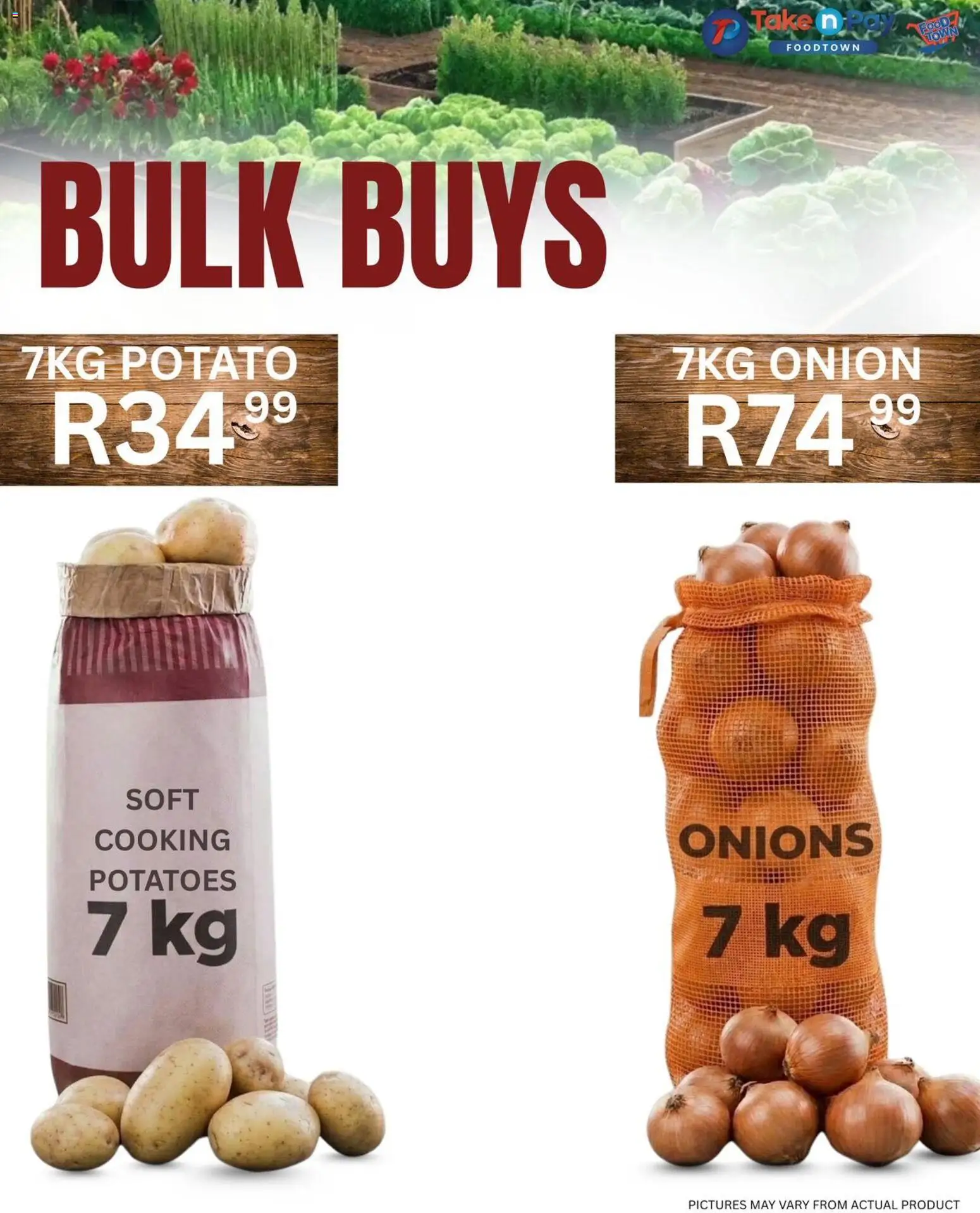 New Take n Pay catalogue – valid from 19.04.2026 | Page: 25 | Products: Potatoes, Onions