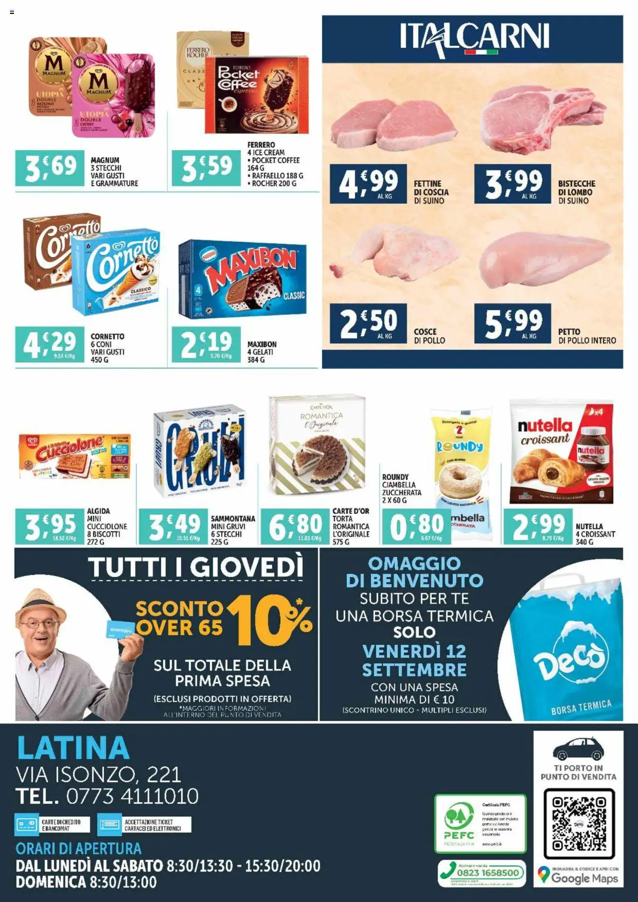Volantino Decò del 12.09.2025 | Pagina: 4 | Prodotti: Tè, Cornetto, Biscotti, Croissant