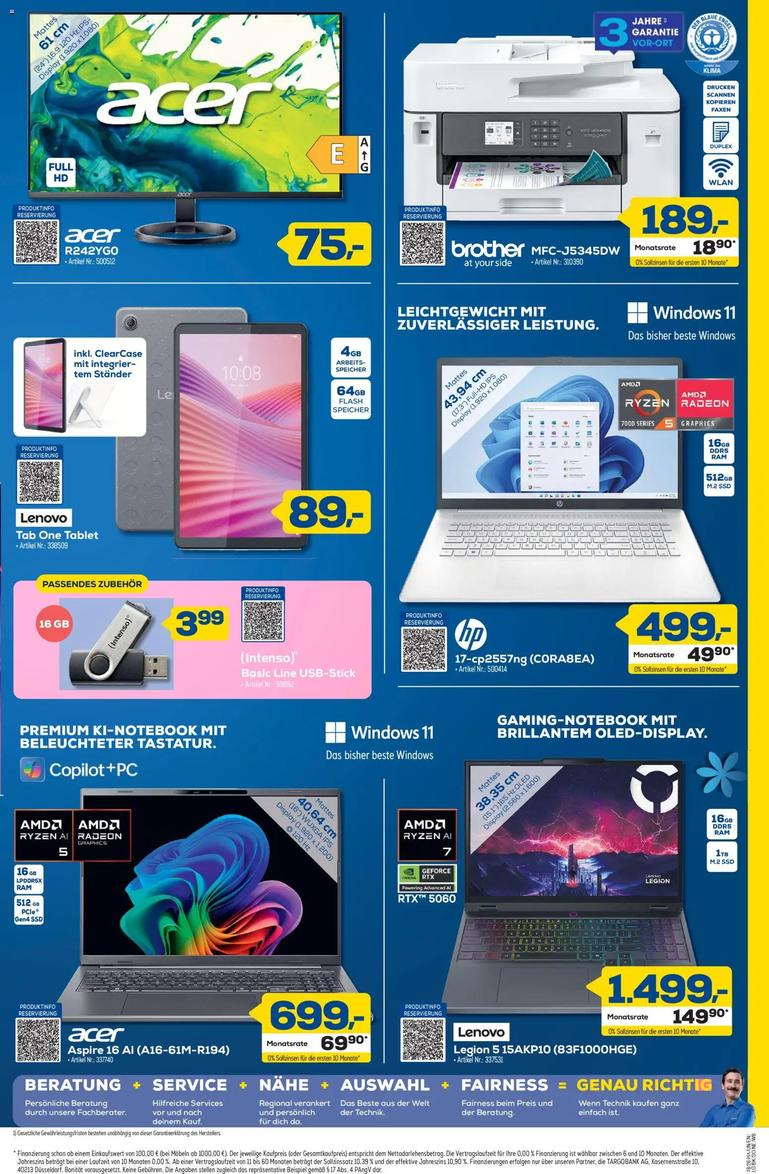 Euronics Prospekt Berlet – gültig ab 23.04.2026 | Seite: 7 | Produkte: Lenovo, Tablet