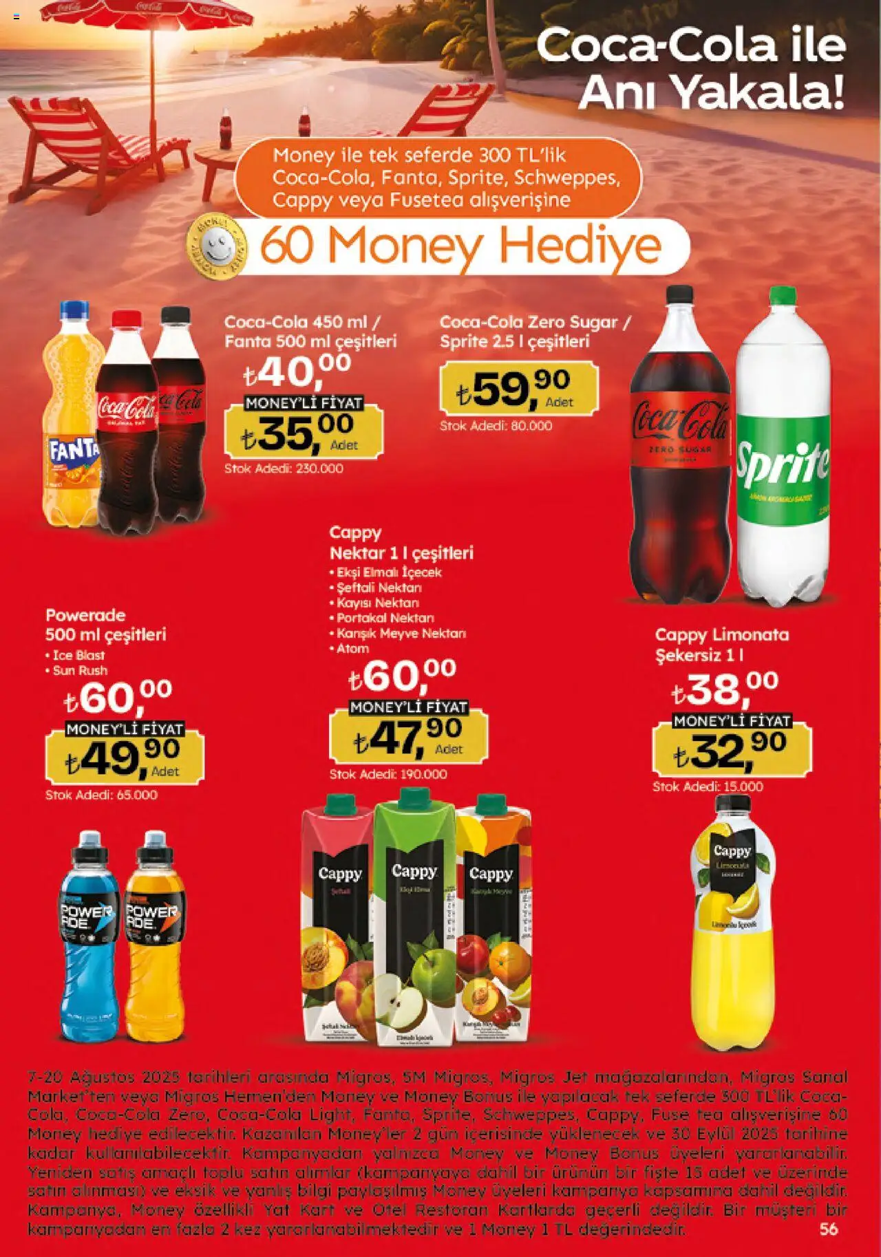 Migros Katalog - 5M Migroskop Dijital - 07.08.2025 tarihinden itibaren geçerlidir | Sayfa: 56 | Ürünler: Limonata, Portakal, Meyve, Şeftali