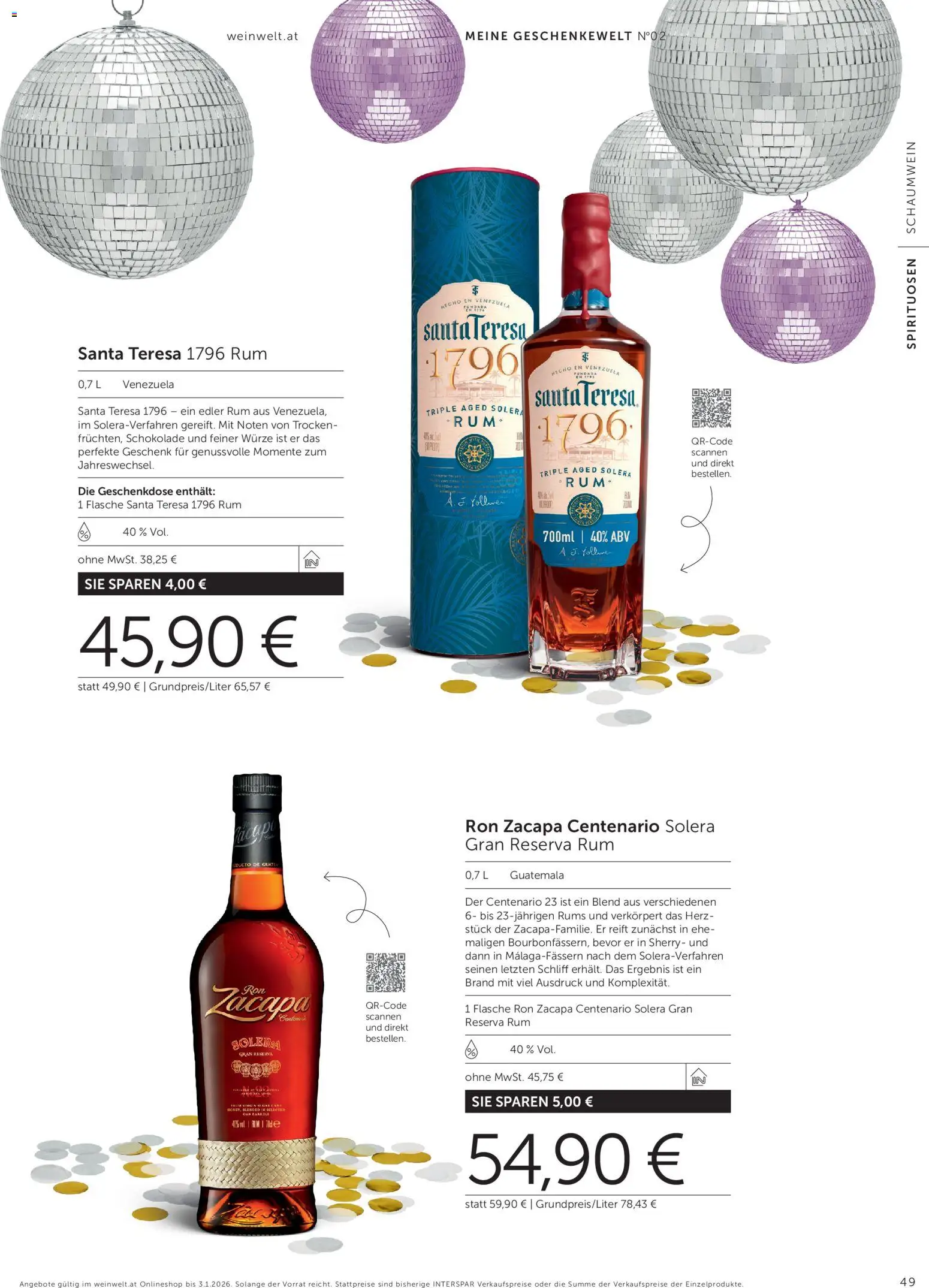 Interspar Geschenkewelt No2 gültig ab 20.11.2025 | Seite: 49 | Produkte: Schokolade