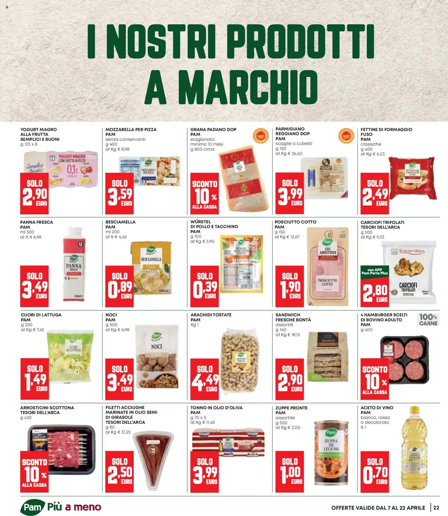 Volantino Panorama del 07.04.2026 | Pagina: 22 | Prodotti: Pollo, Mozzarella, Formaggio, Acciughe