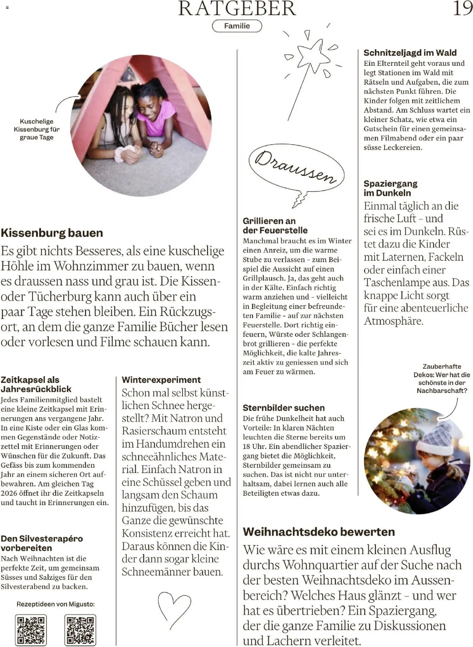 Migros Magazin – gültig ab 23.12.2025 | Seite: 19 | Produkte: Kissen, Rasierschaum, Brot, Spiel