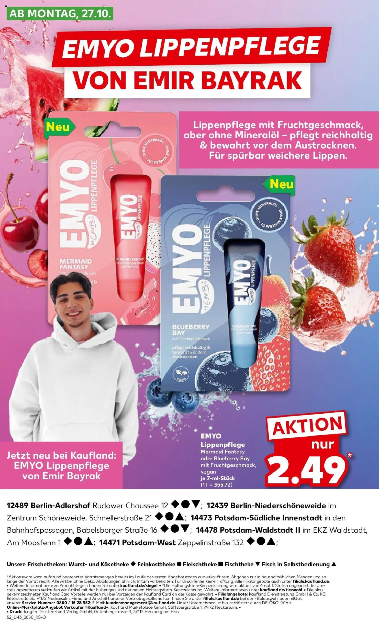 Kaufland prospekt Potsdam	 – gültig ab 27.10.2025 | Seite: 52 | Produkte: Wurst, Lip Balm