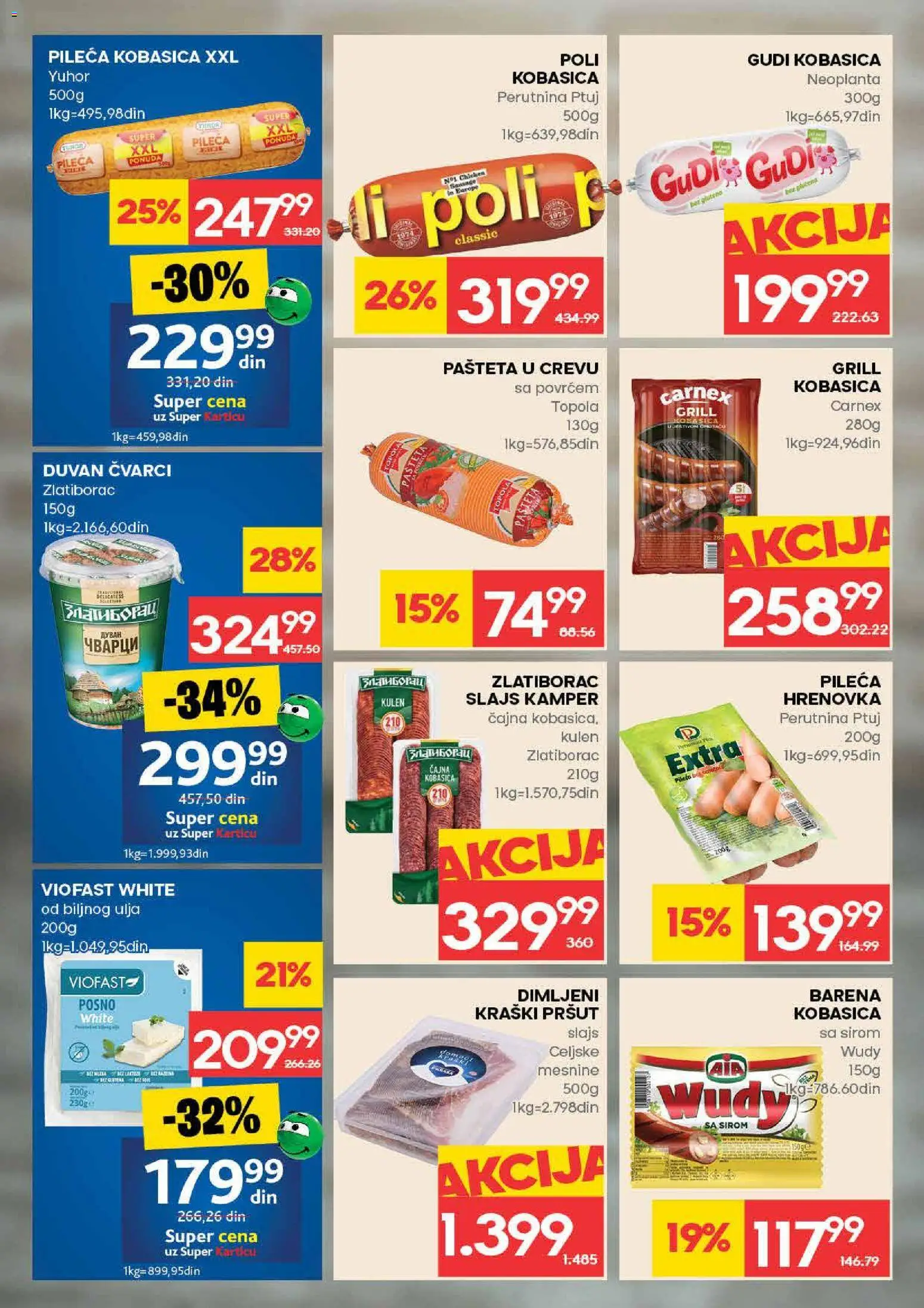 Idea katalog - važi od 26.02.2026 | Strana: 8 | Proizvode: Kulen, Perutnina Ptuj, Kobasica, Pašteta