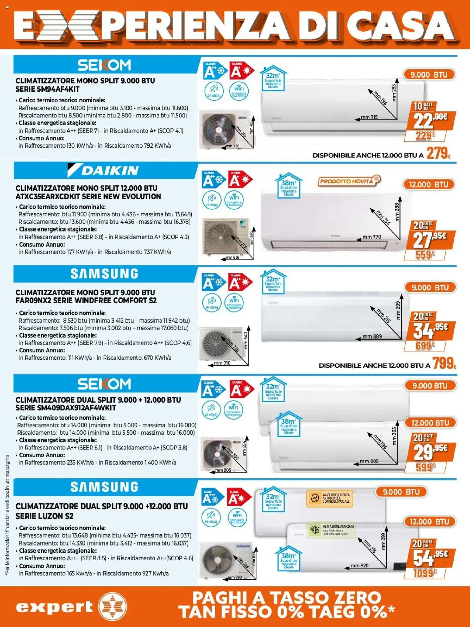 Volantino Expert del 09.04.2026 | Pagina: 27 | Prodotti: Climatizzatore, Samsung