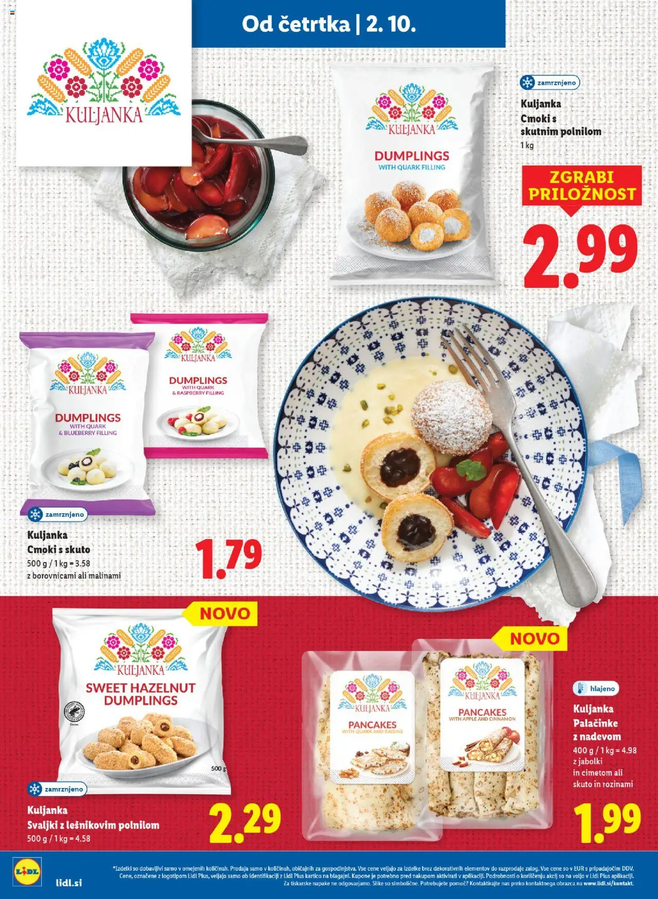 Novi Lidl katalog ponudbe – veljaven od 02.10.2025 | Stran: 18 | Izdelki: Palačinke