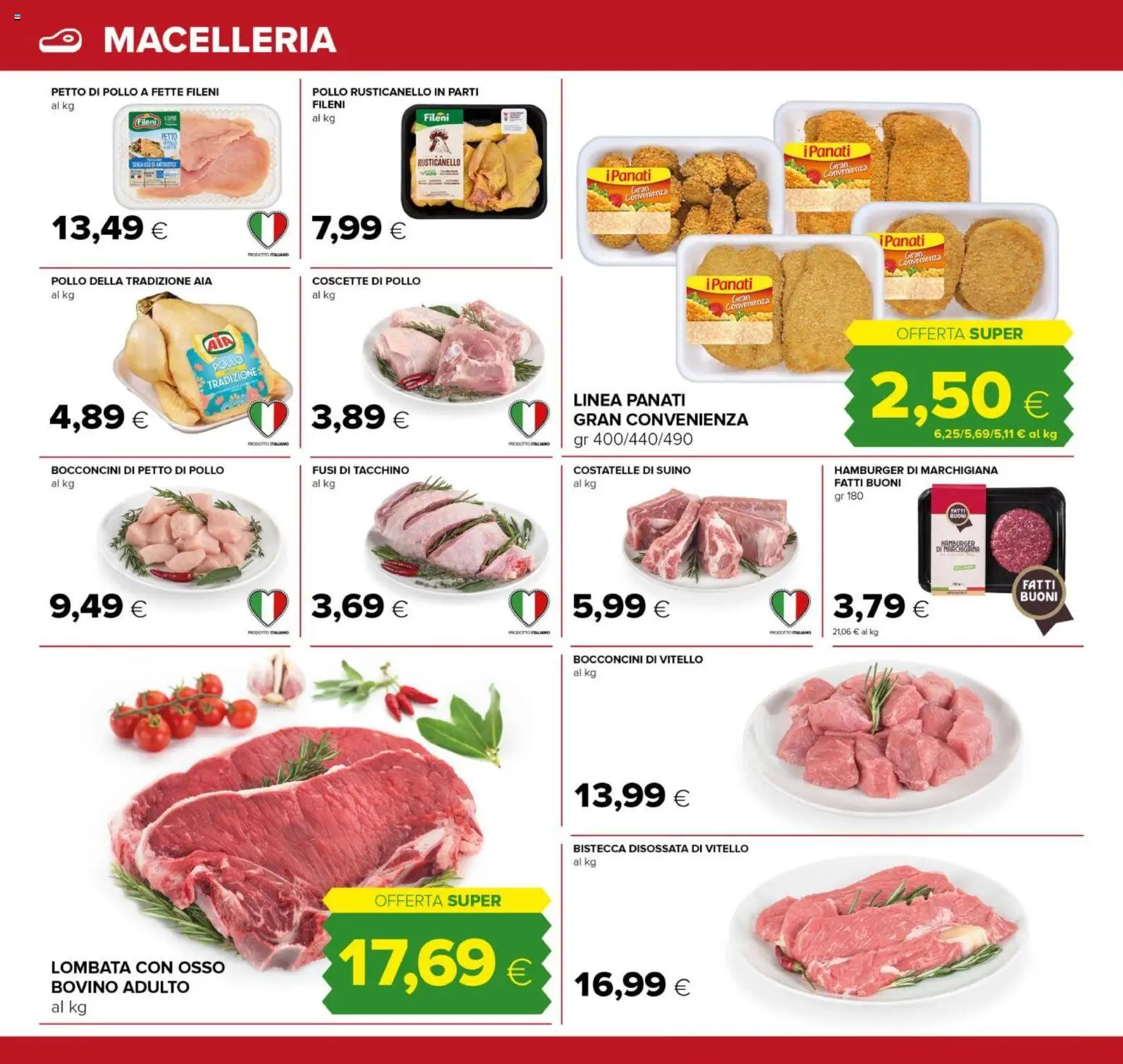Volantino Tigre del 15.01.2026 | Pagina: 4 | Prodotti: Petto di Pollo, Suino, Tacchino, Hamburger