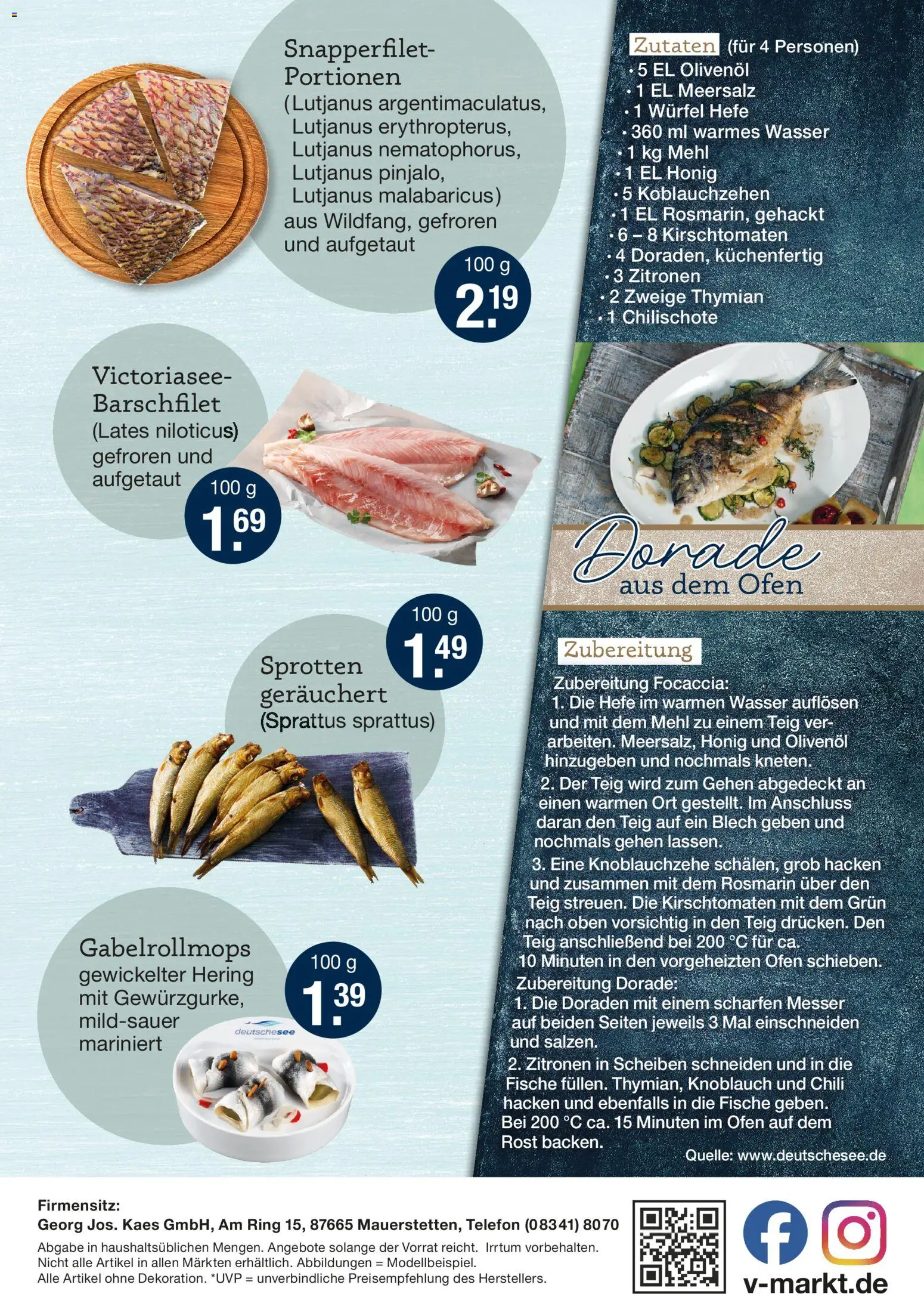 V-Markt - M&#252;nchen Fischwerbung – gültig ab 27.11.2025 | Seite: 2 | Produkte: Dorade, Mehl, Telefon, Zitronen