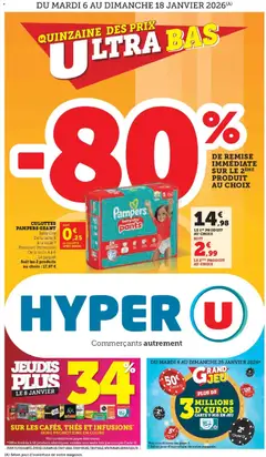 Hyper U - Prévisualisation de Hyper U - Les prix bas de la semaine valide à partir de 06.01.2026