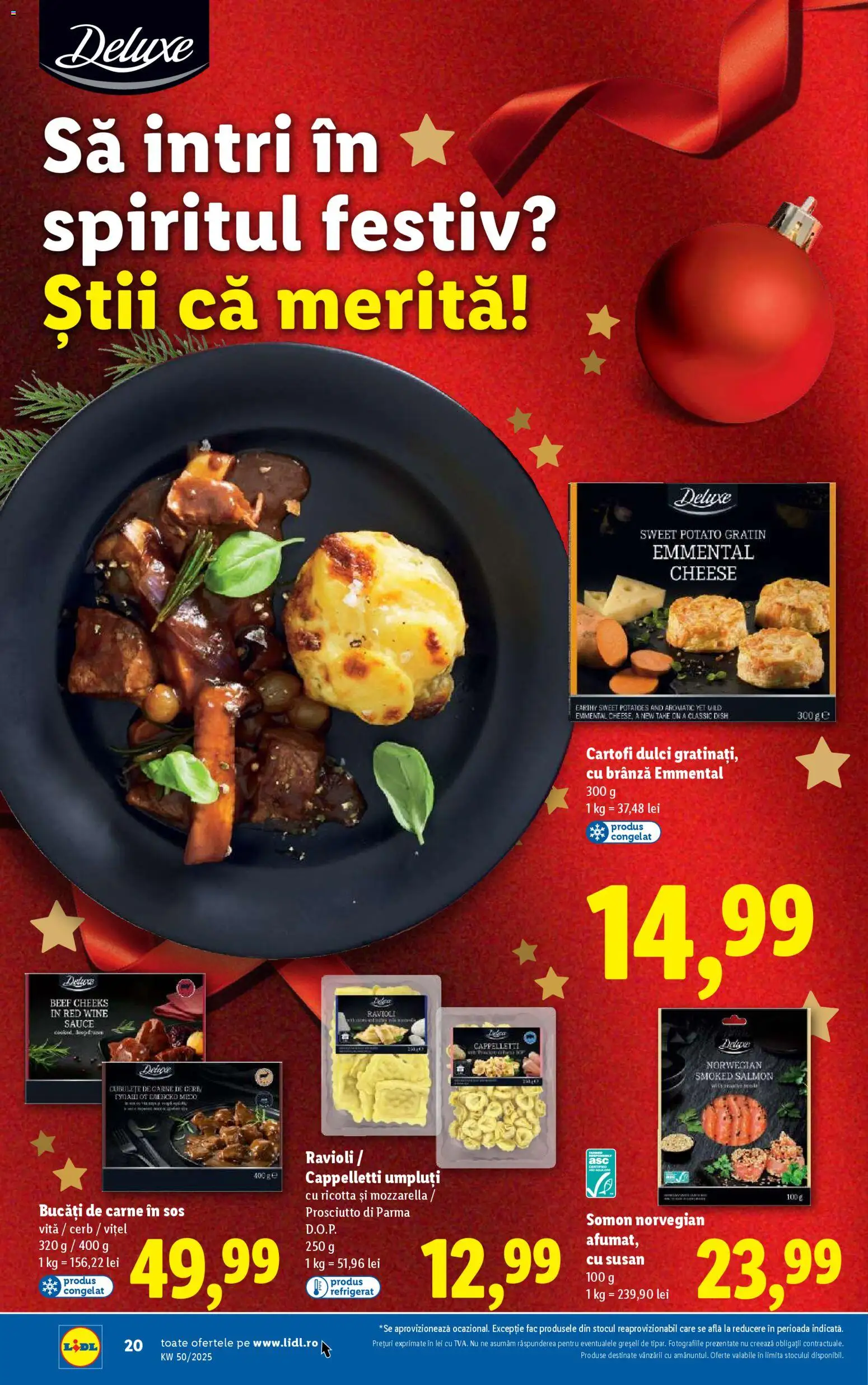 Noul catalog Lidl – valabil de la 08.12.2025 | Pagină: 20 | Produse: Taneli organik hardal, Mozzarella, Brânză, Sos